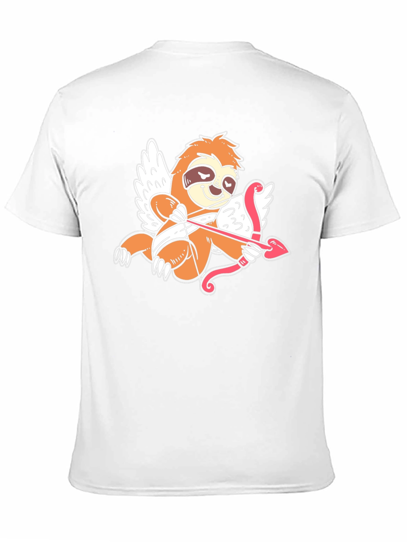 Cupid Sloth Graphic Tee - Black