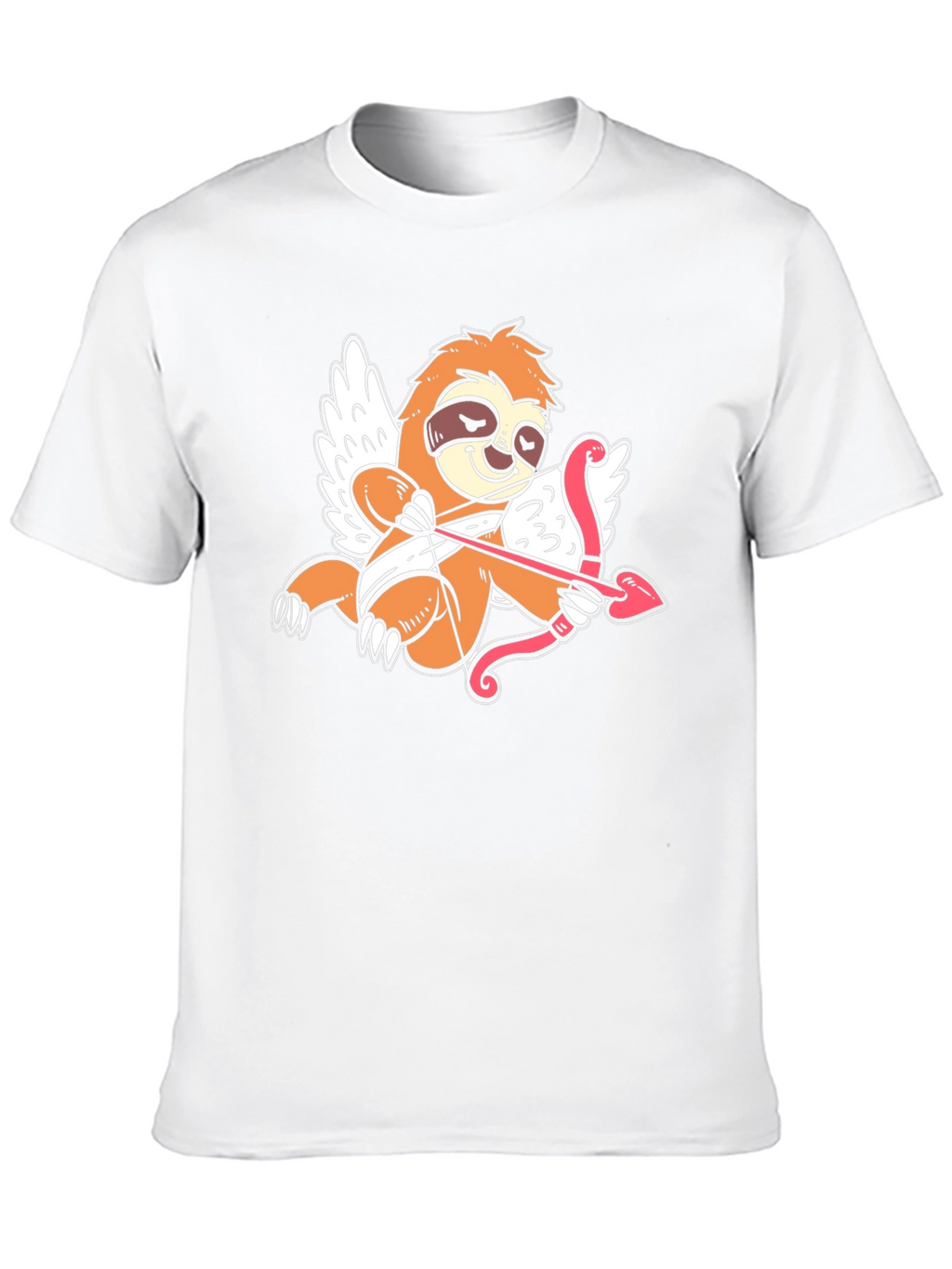 Cupid Sloth Graphic Tee - Black