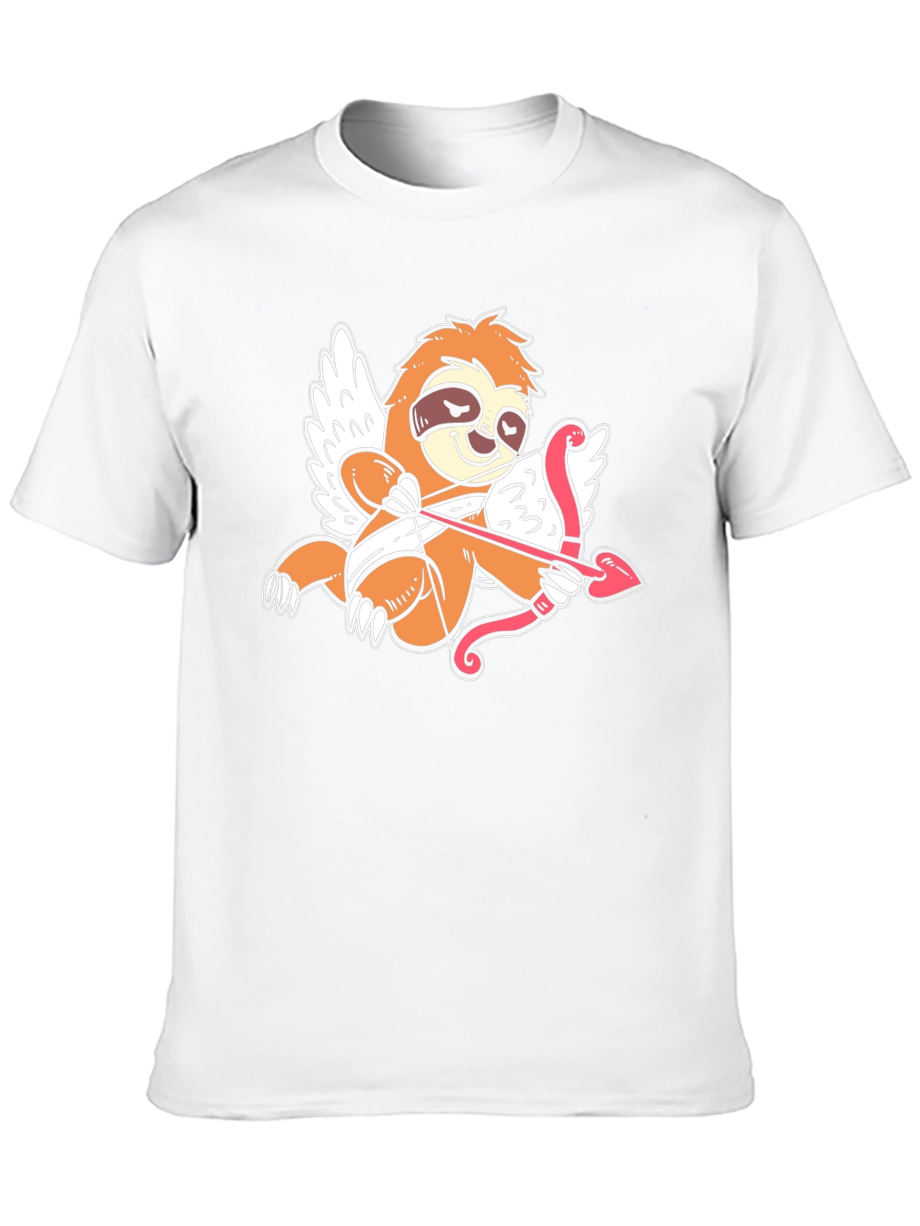 Cupid Sloth Graphic Tee - Black