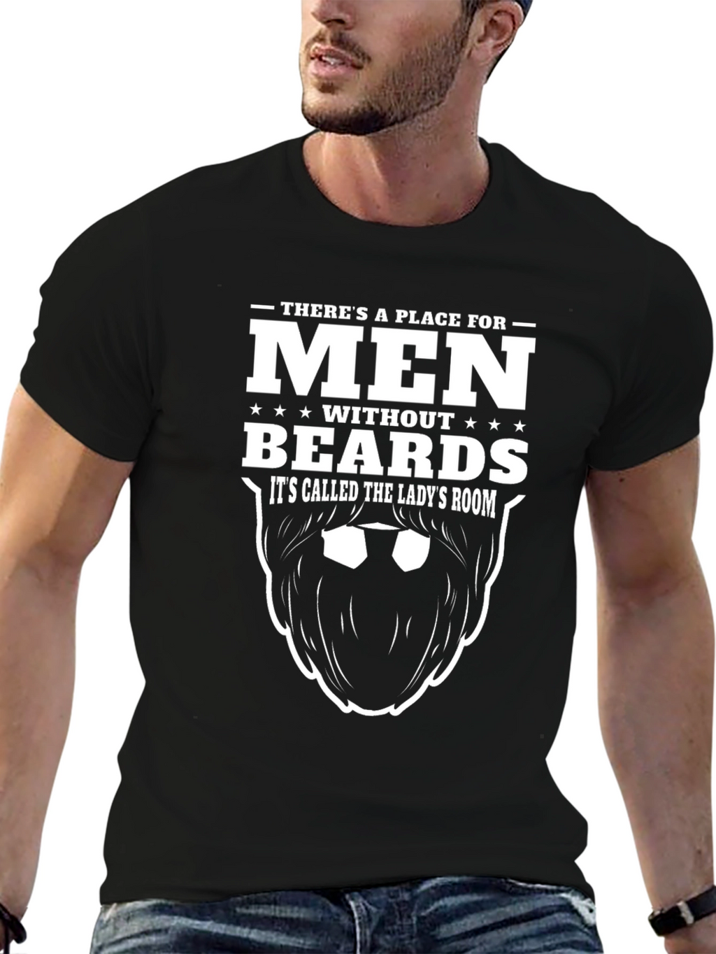 Men Without Beards T-Shirt - Funny Slogan Tee