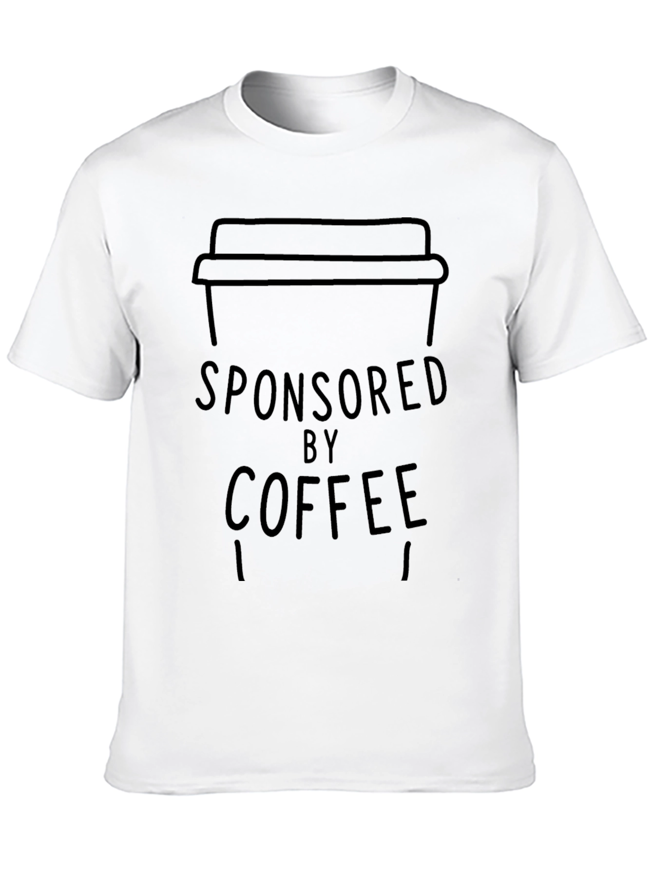 Sponsored by Coffee T-Shirt - Unisex Soft Cotton Tee