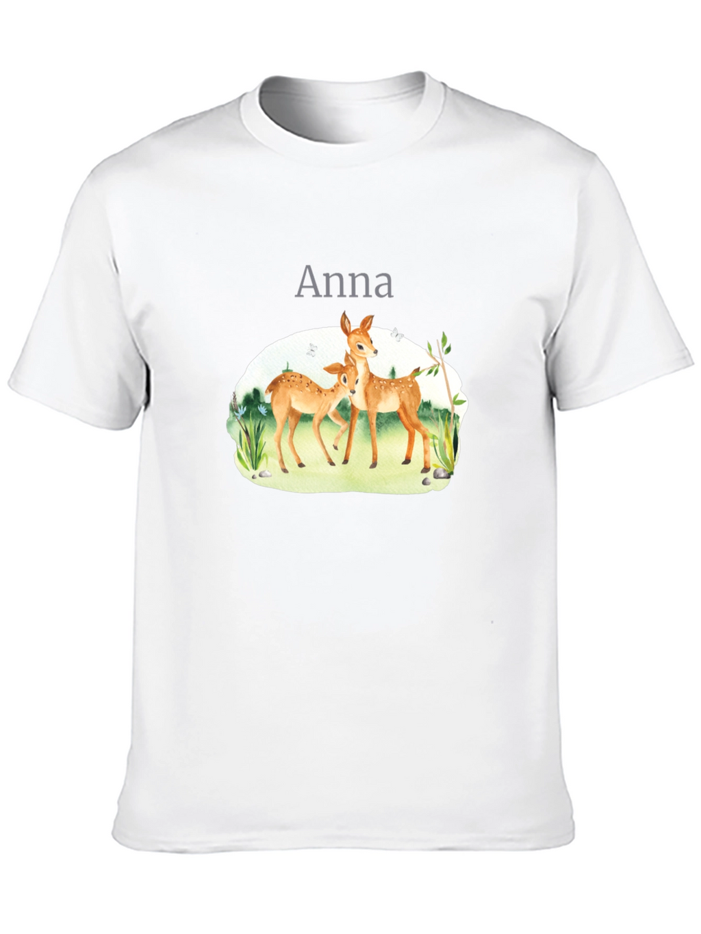Deer Graphic Tee - Anna - Black