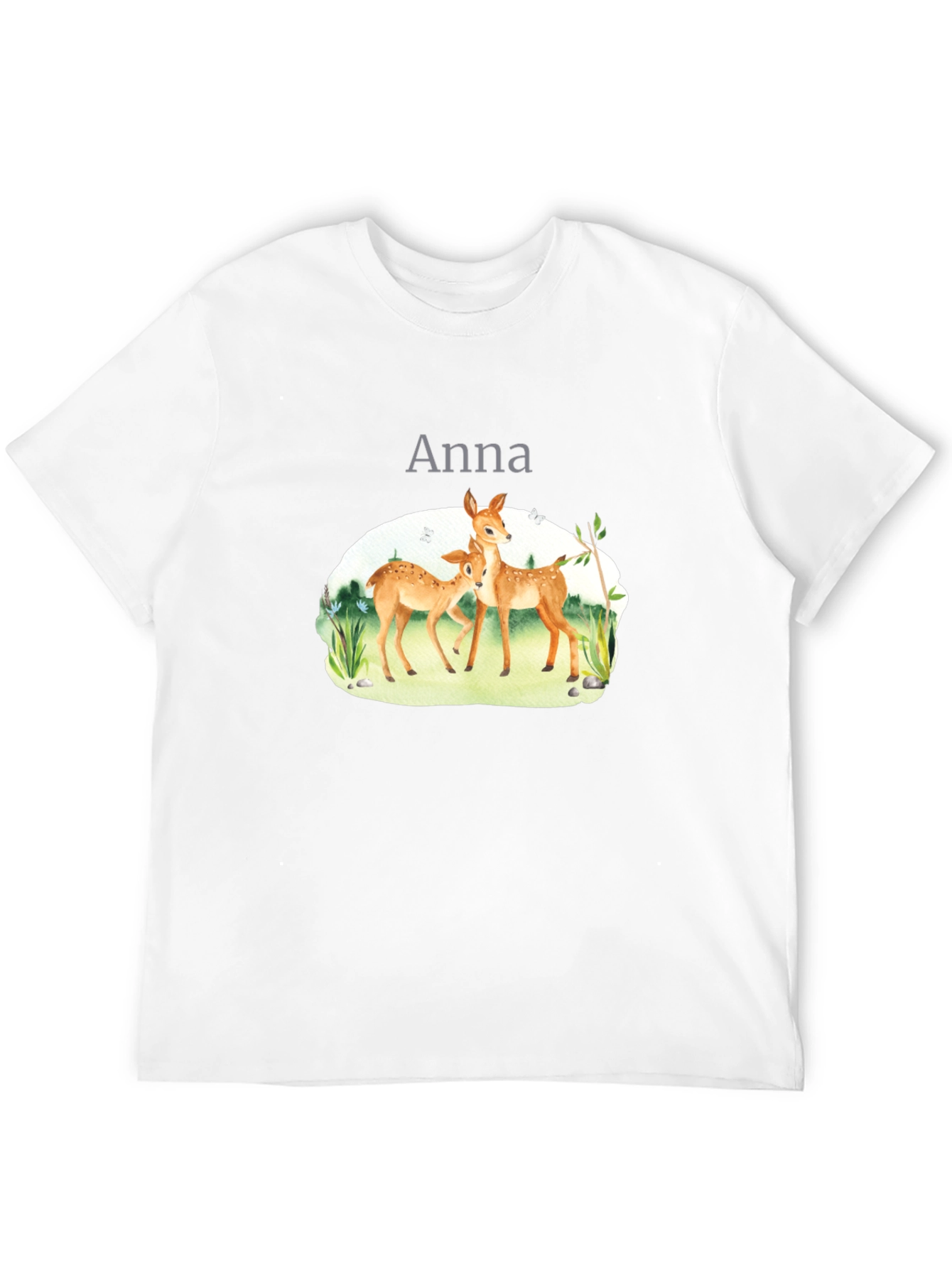 Deer Graphic Tee - Anna - Black