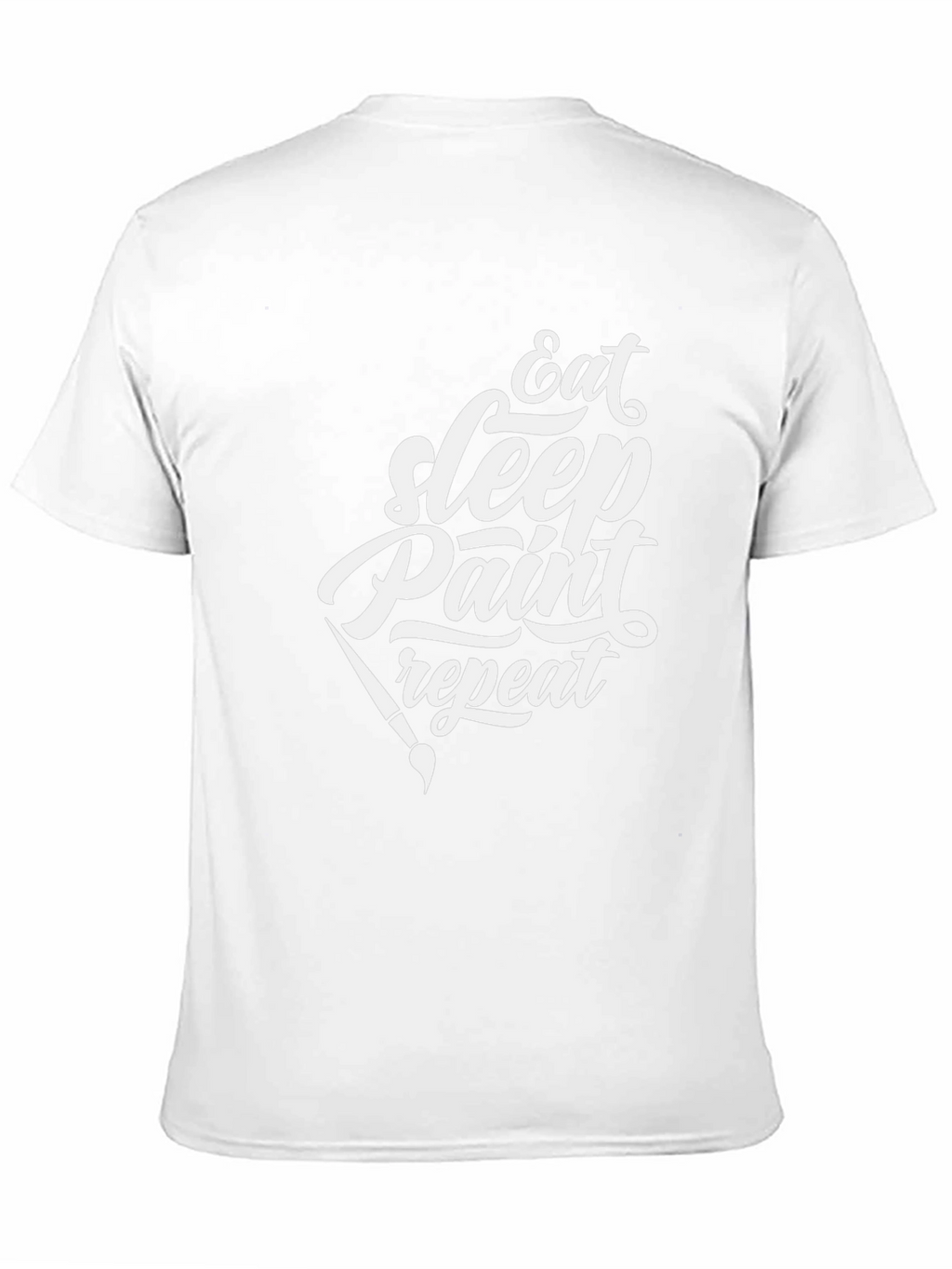 Eat Sleep Paint Repeat Black Graphic T-Shirt