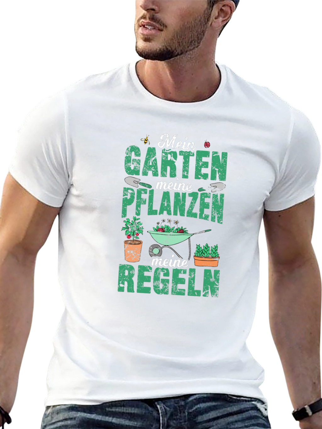 Gardening Rules Black T-Shirt
