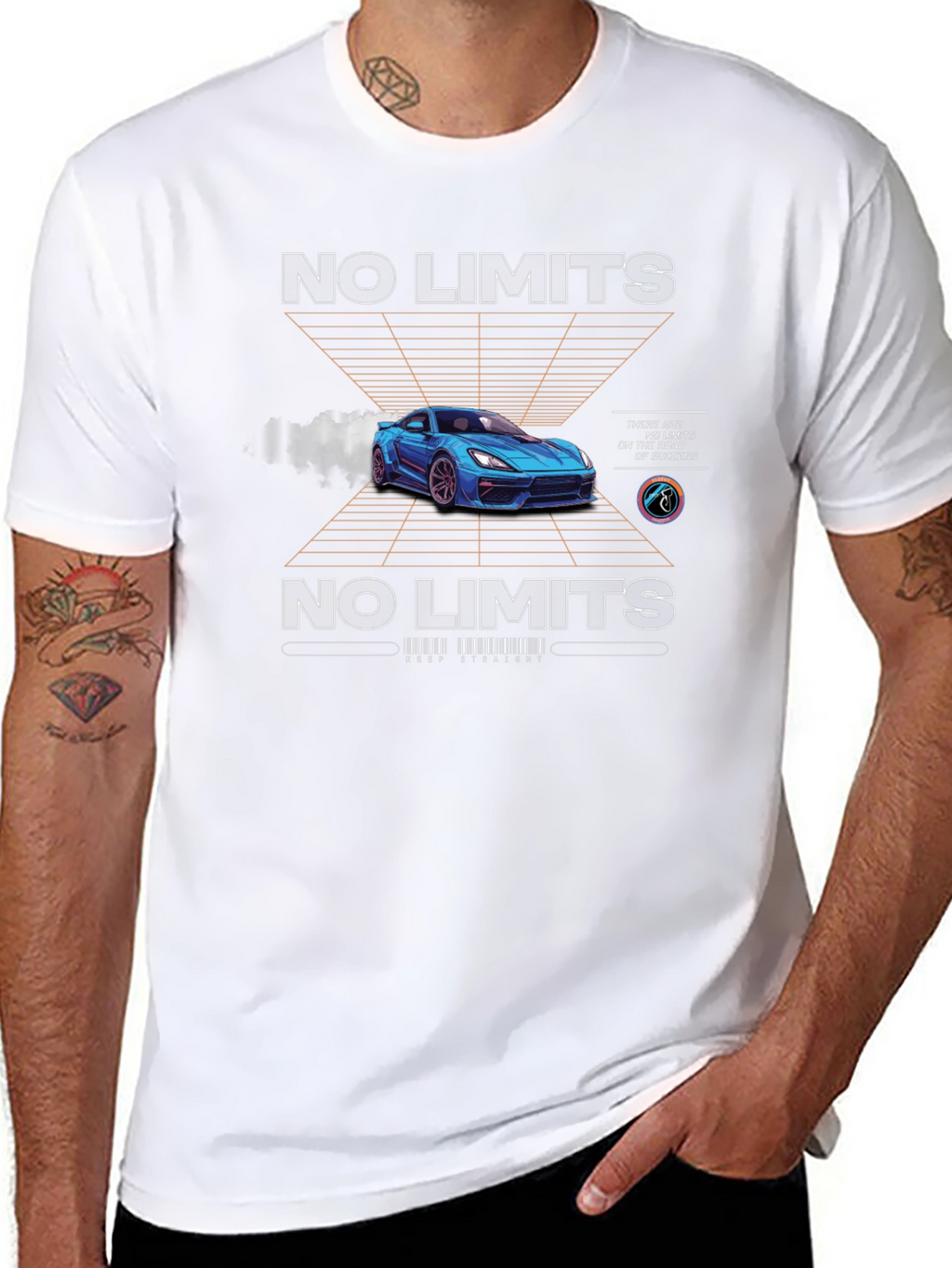 No Limits Car Graphic T-Shirt
