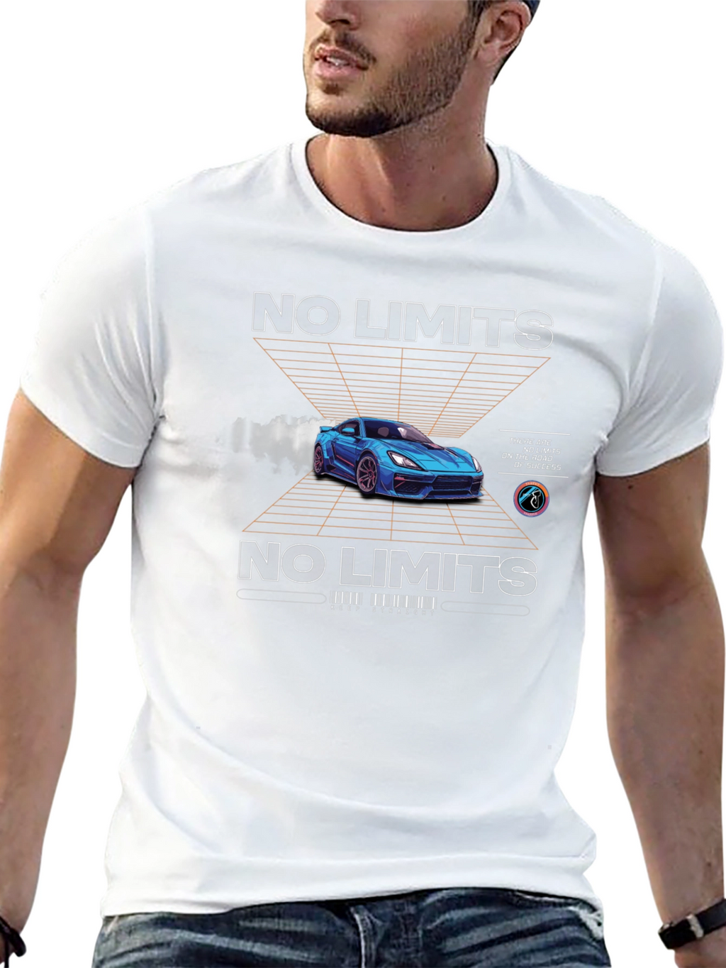 No Limits Car Graphic T-Shirt