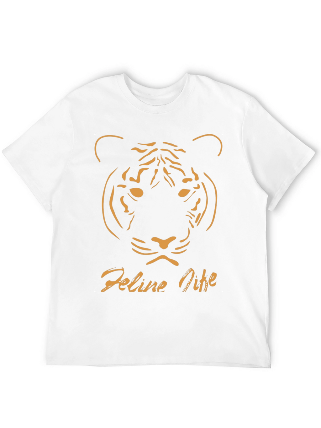 Feline Nine Graphic Tee - Black Tiger Design