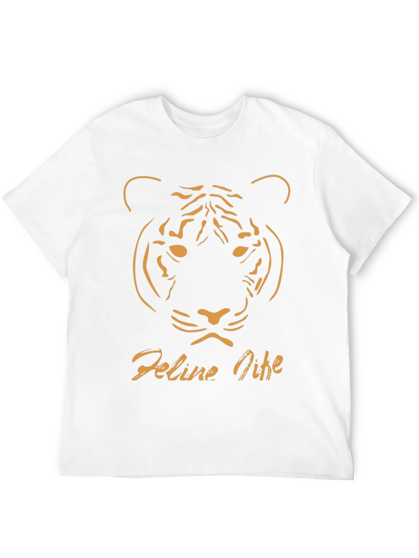 Feline Nine Graphic Tee - Black Tiger Design