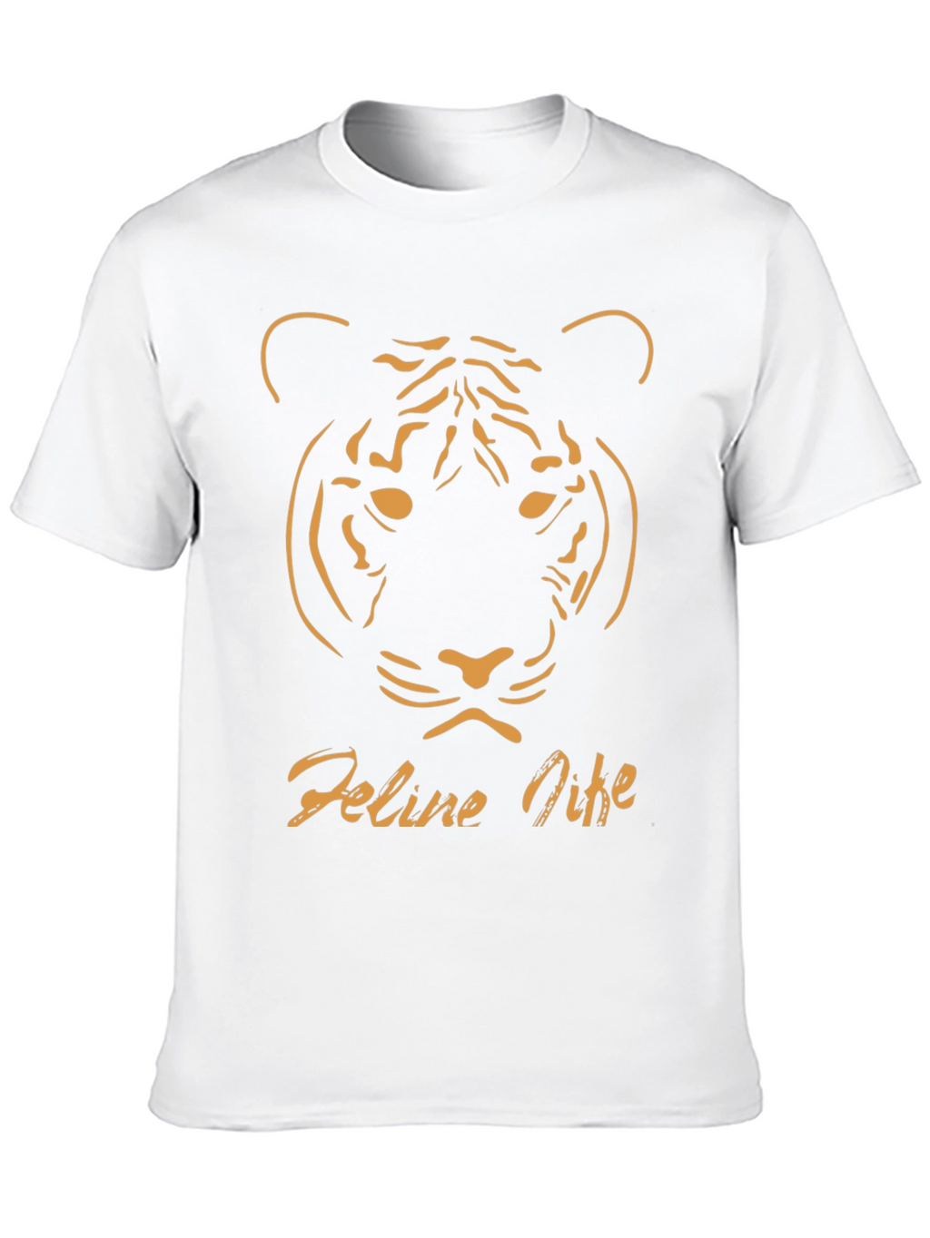 Feline Nine Graphic Tee - Black Tiger Design