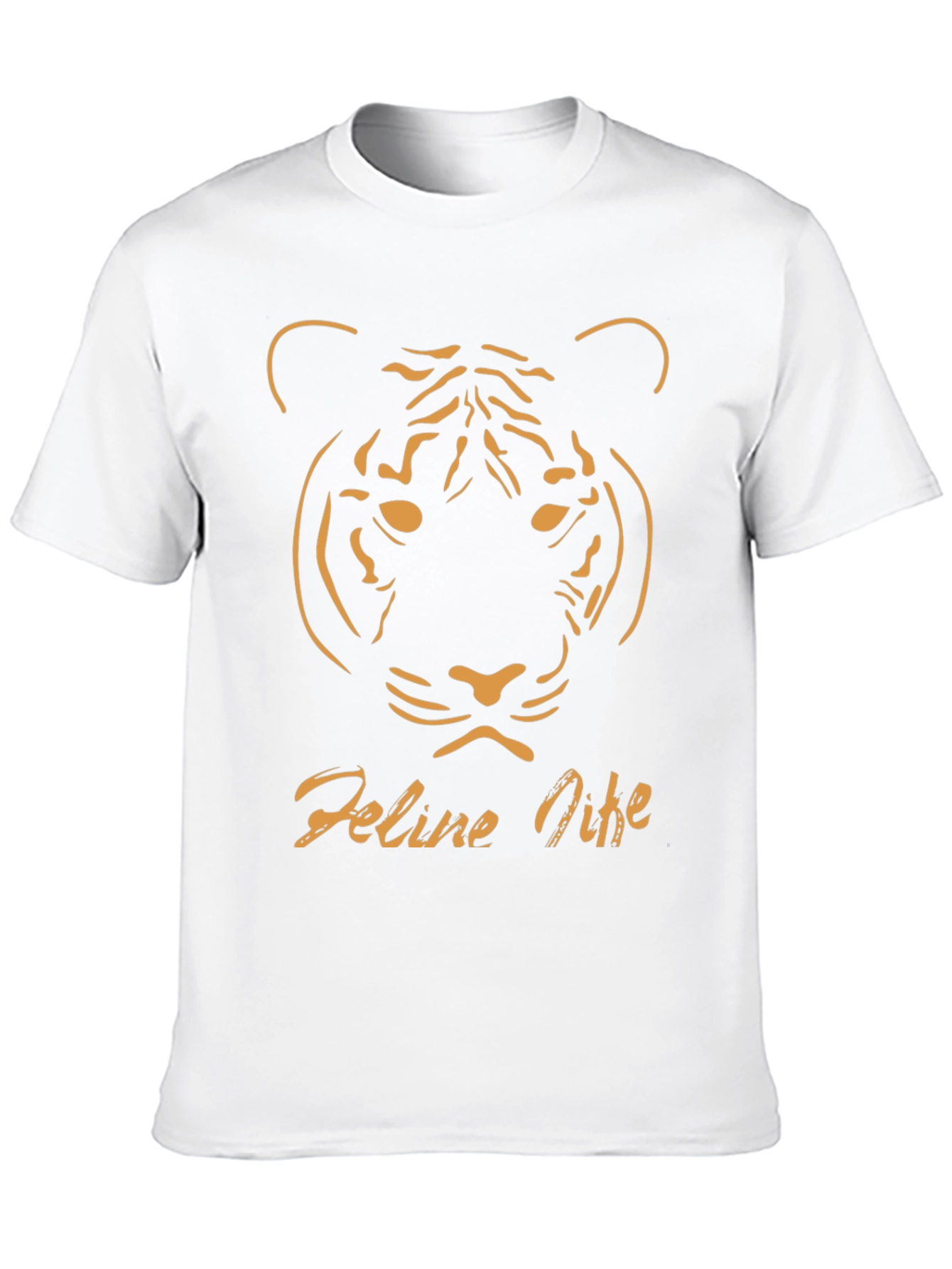 Feline Nine Graphic Tee - Black Tiger Design