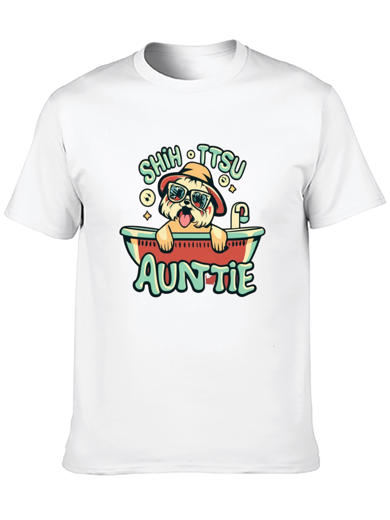 Shih Tzu Auntie T-Shirt - Dog Lover Tee