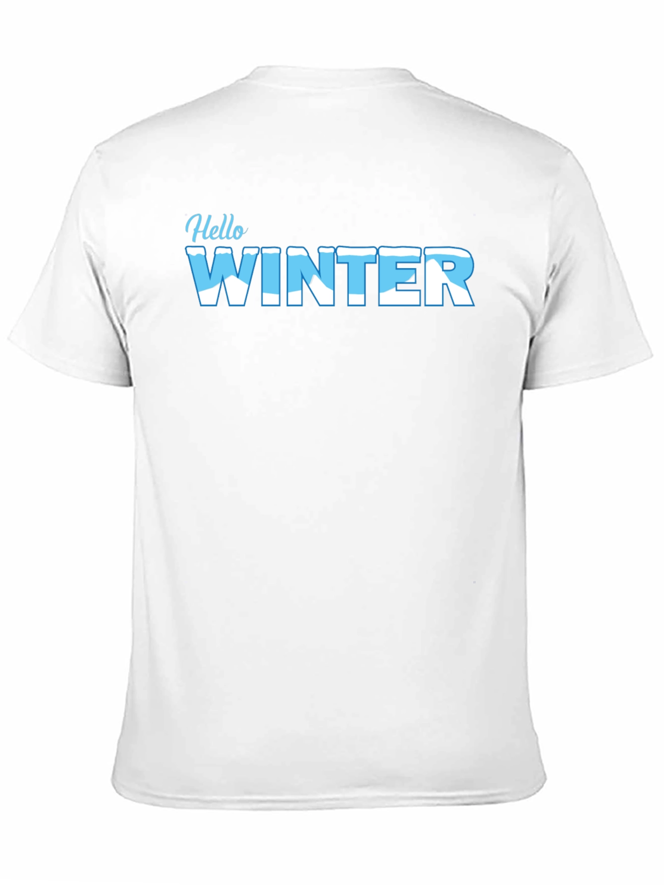 Hello Winter Black Graphic Tee