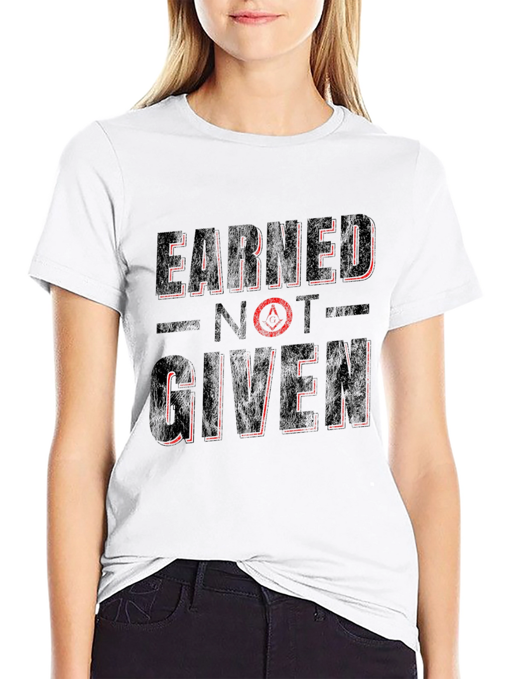 Earned Not Given Graphic Tee - Black