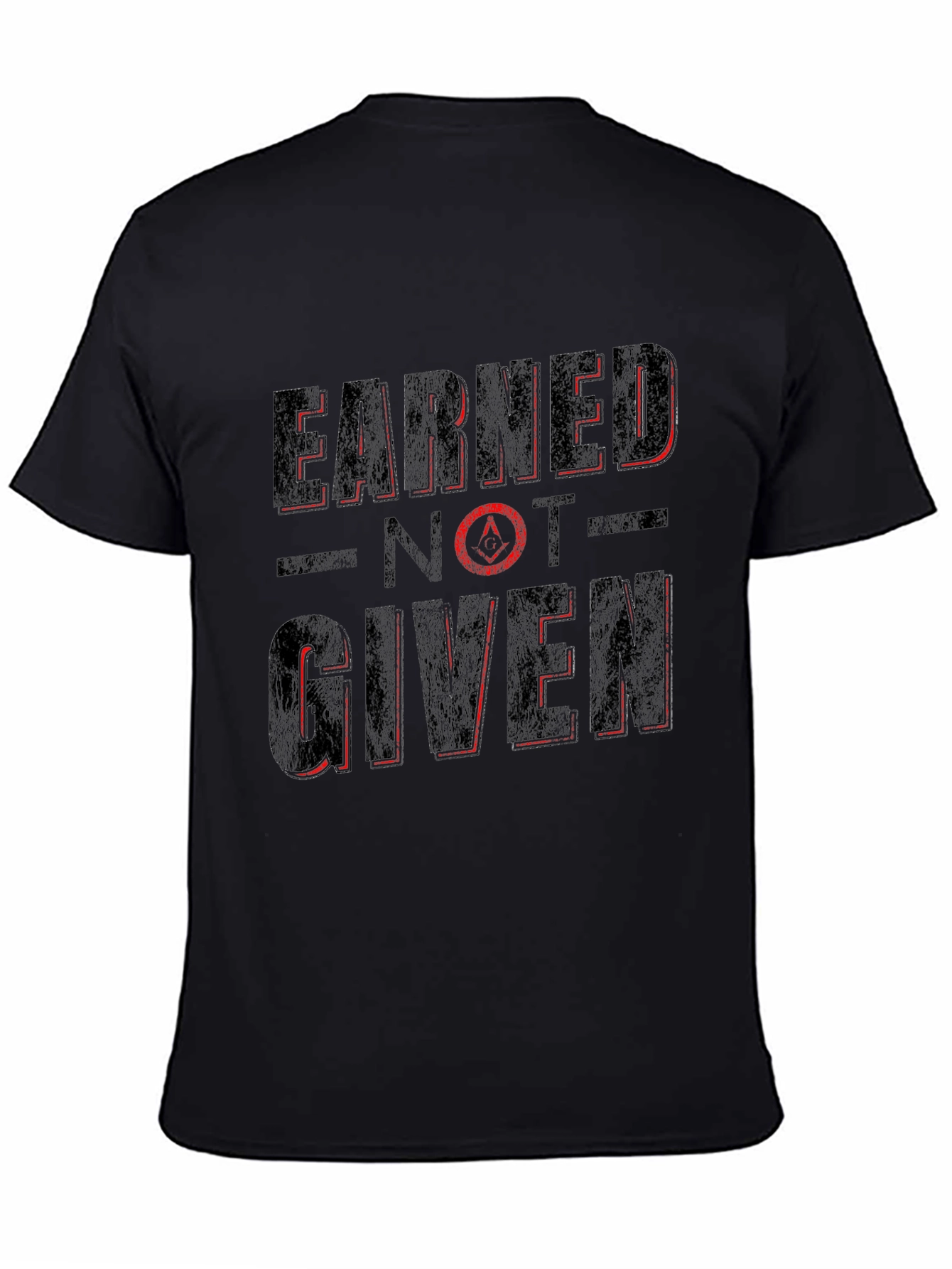 Earned Not Given Graphic Tee - Black