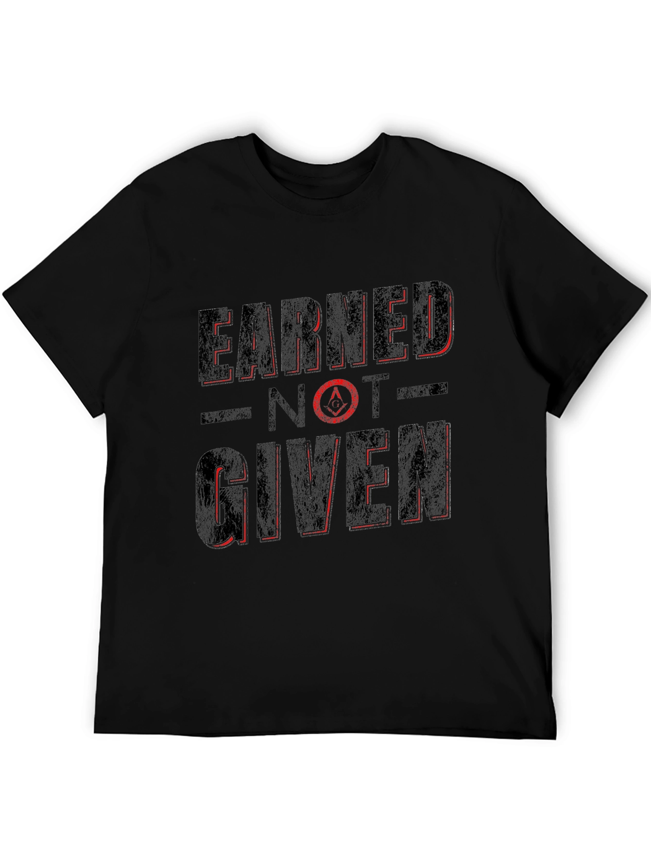 Earned Not Given Graphic Tee - Black