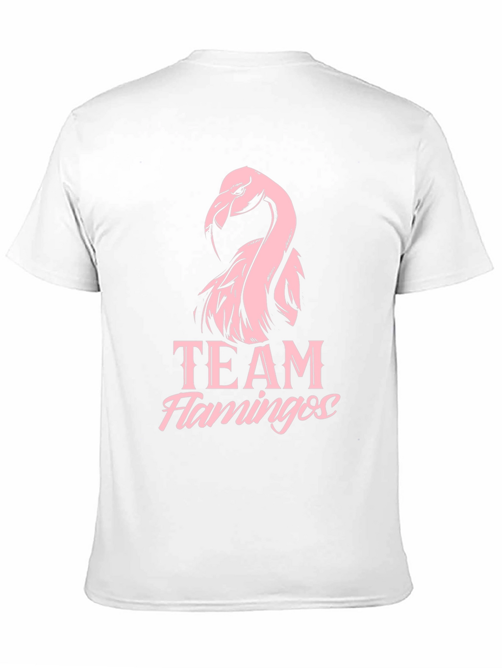Team Flamingos Graphic Tee - Black Cotton T-Shirt