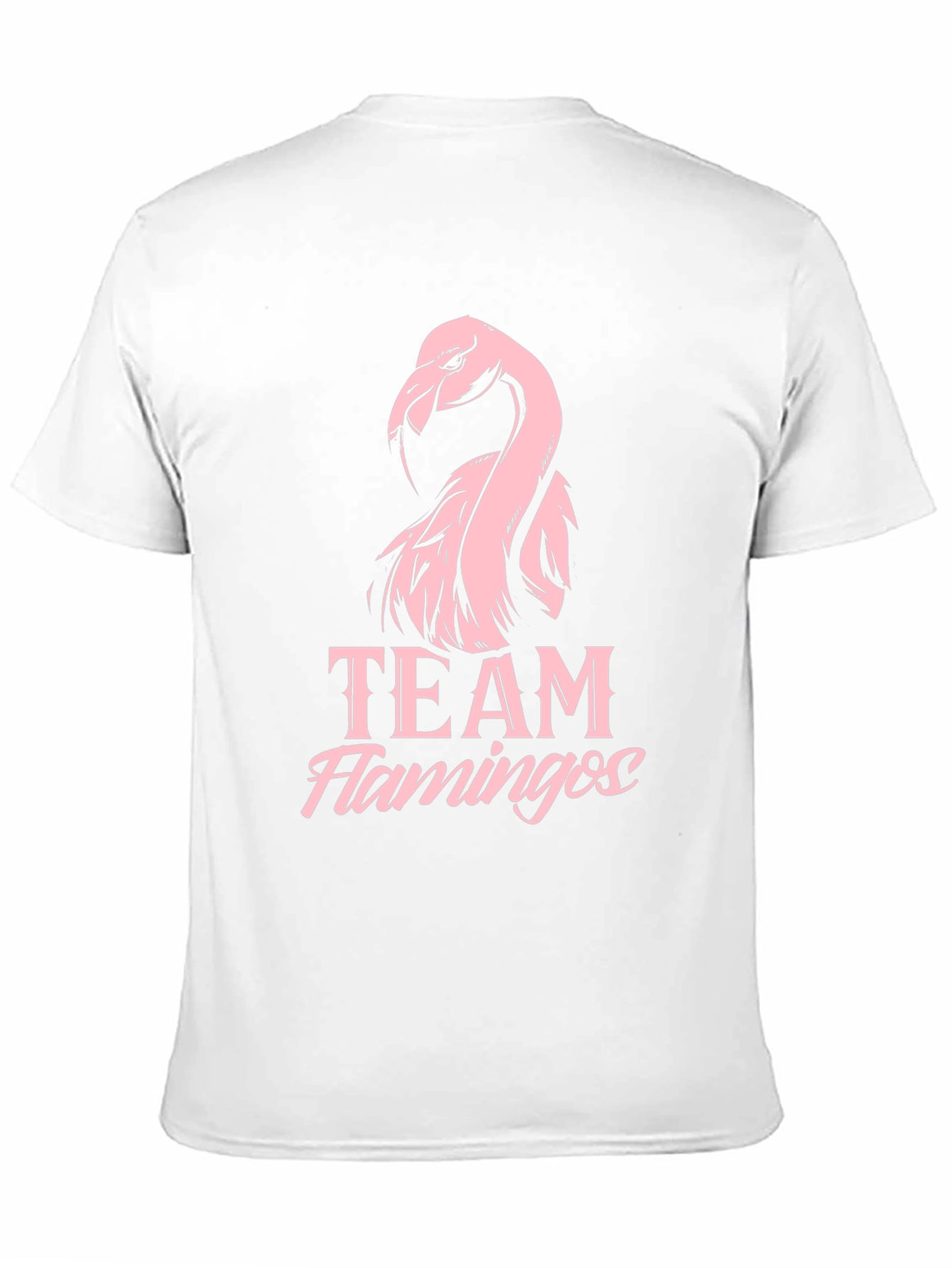 Team Flamingos Graphic Tee - Black Cotton T-Shirt