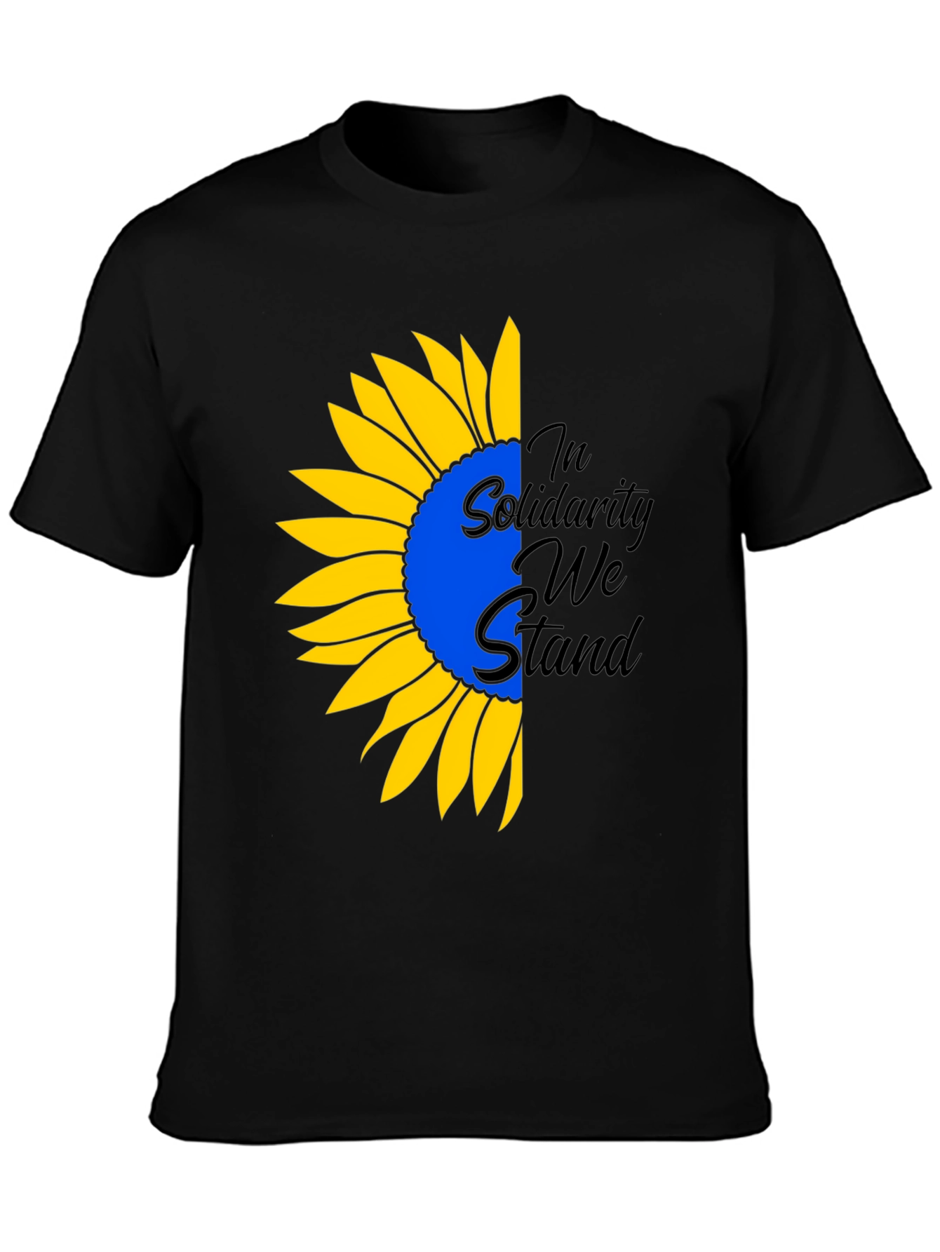 Ukraine Solidarity Sunflower Graphic Tee