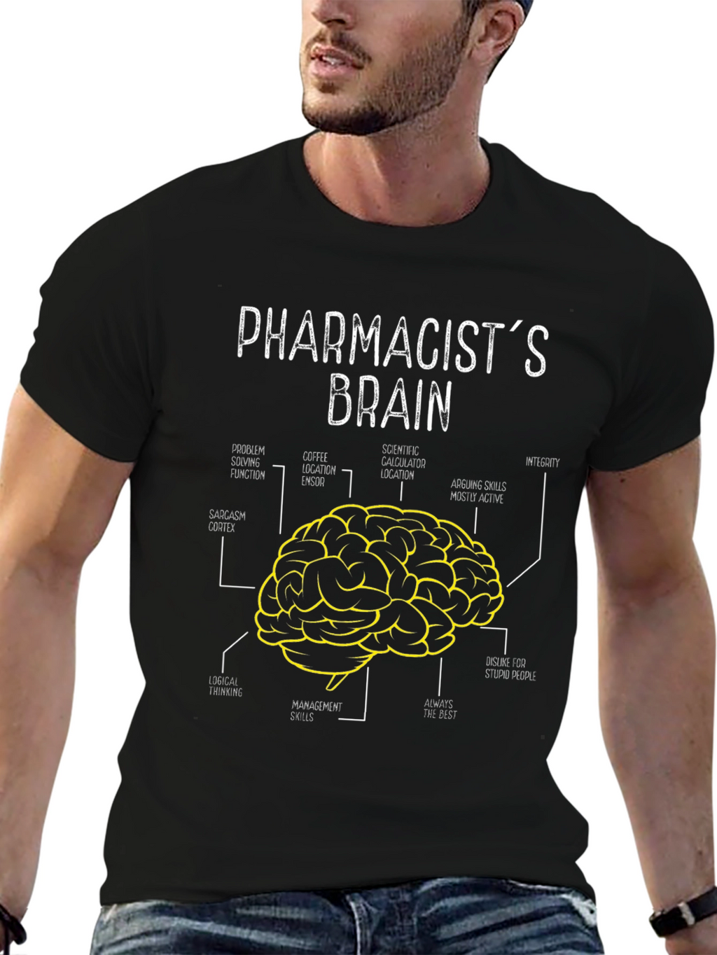 Pharmacists Brain T-Shirt - Funny Gift