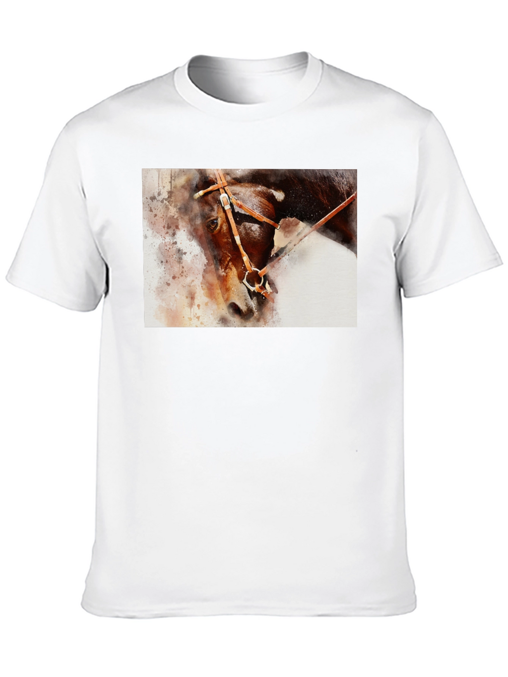 Horse Painting Graphic Black T-Shirt