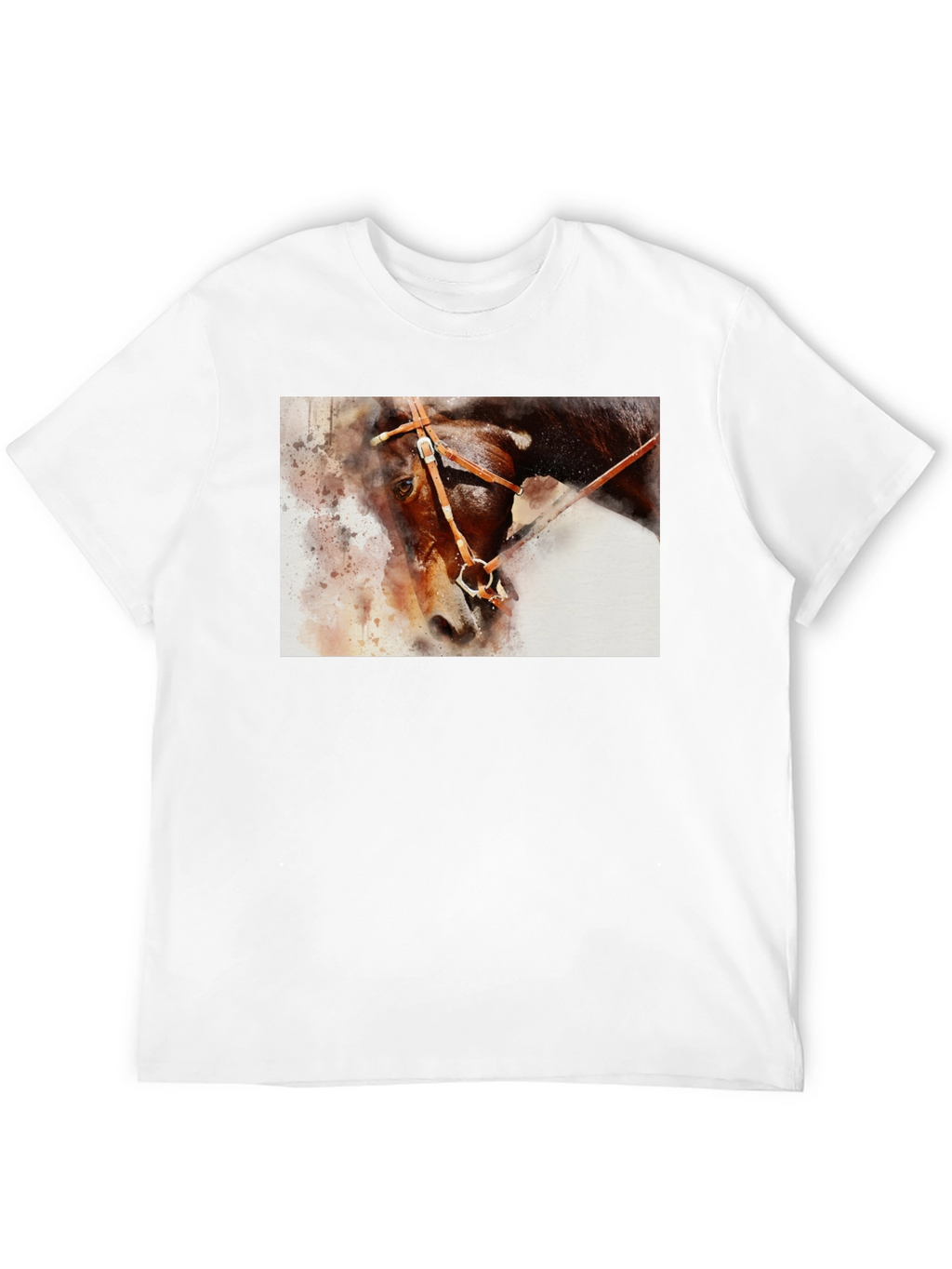 Horse Painting Graphic Black T-Shirt
