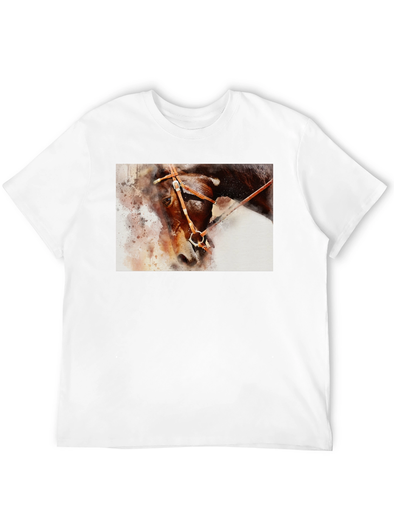 Horse Painting Graphic Black T-Shirt