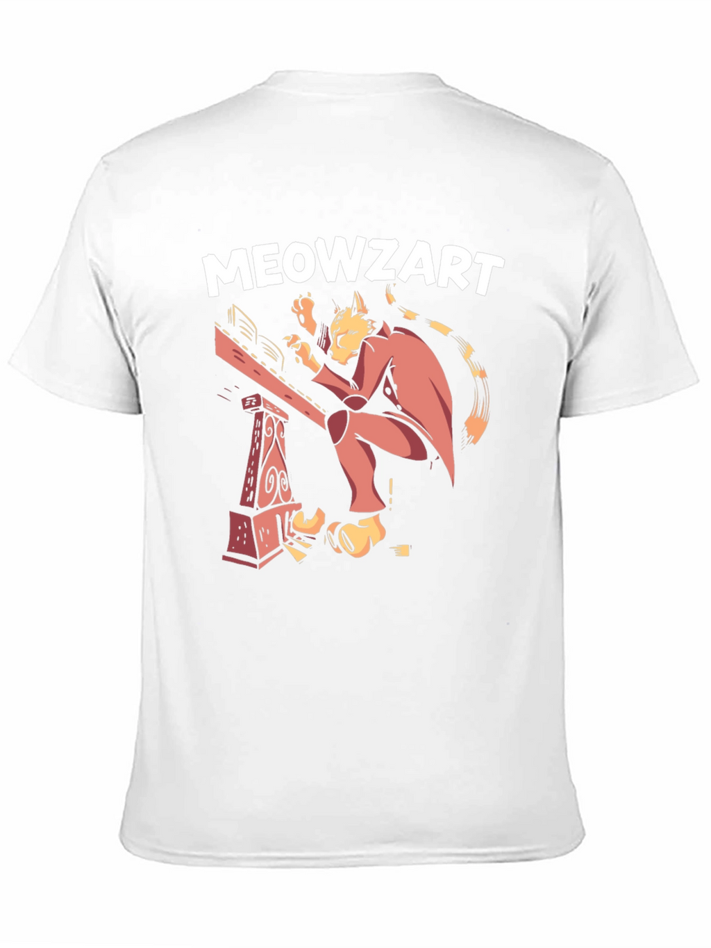 Meowzart Cat Musician Graphic T-Shirt