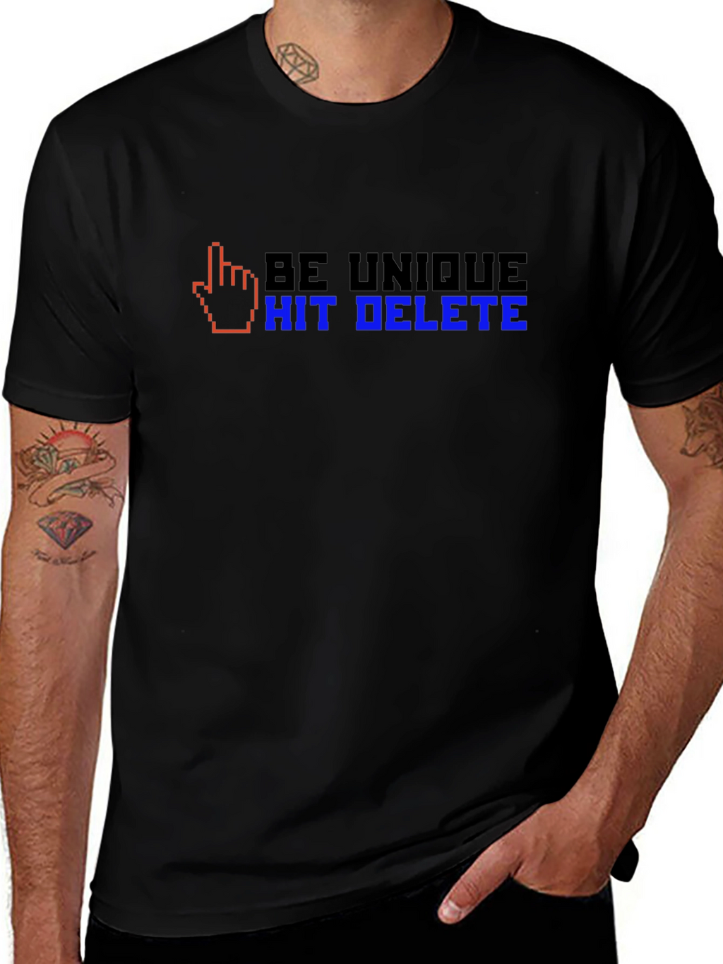 Be Unique Hit Delete T-Shirt