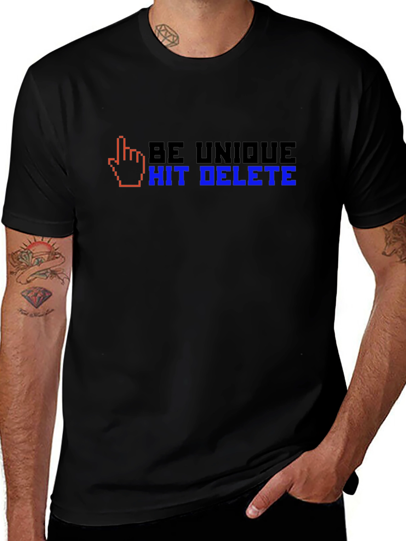 Be Unique Hit Delete T-Shirt