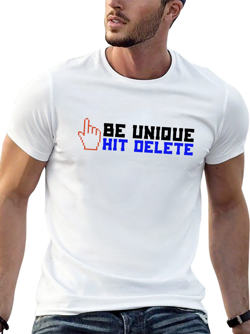 Be Unique Hit Delete T-Shirt