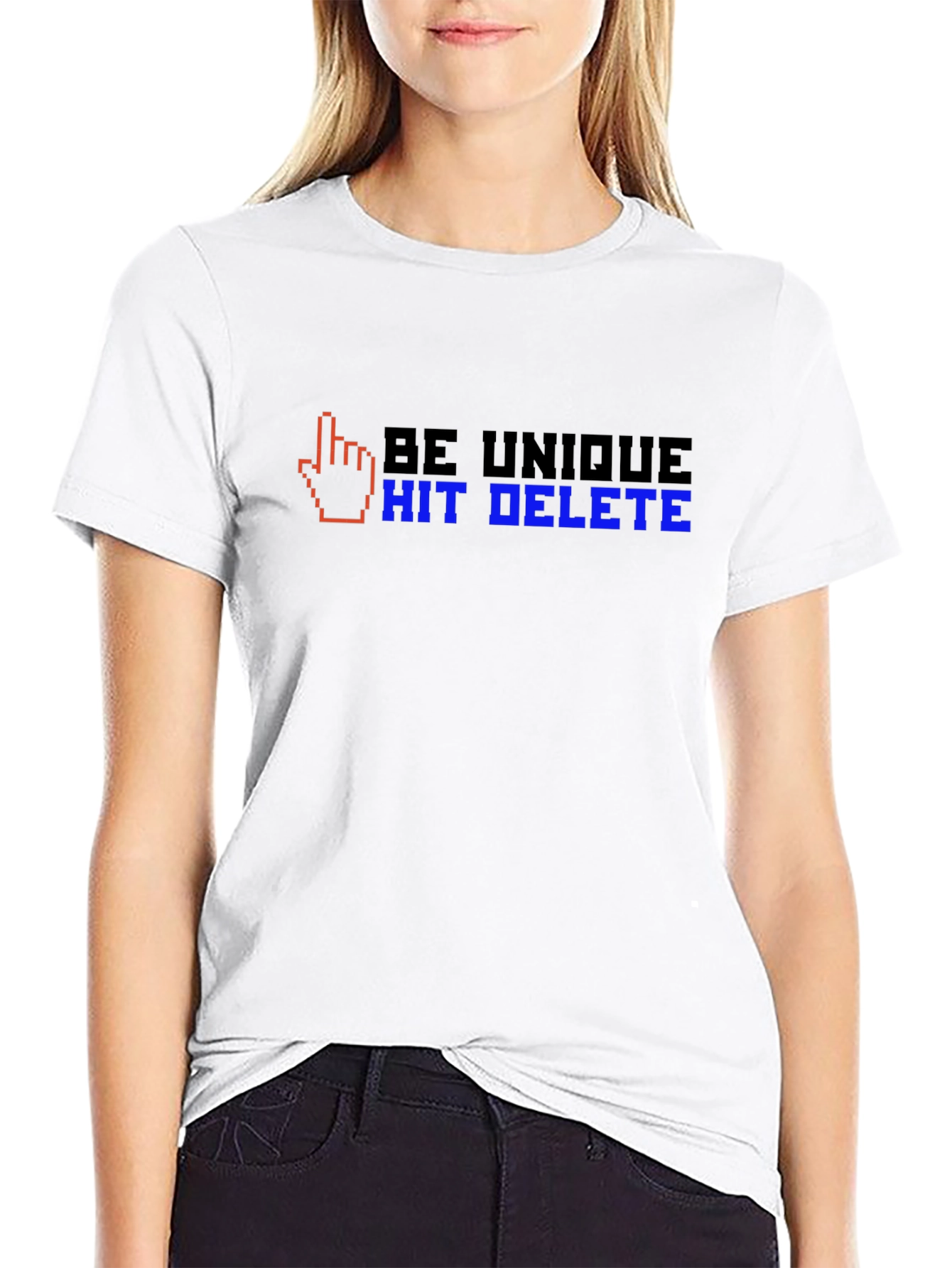 Be Unique Hit Delete T-Shirt