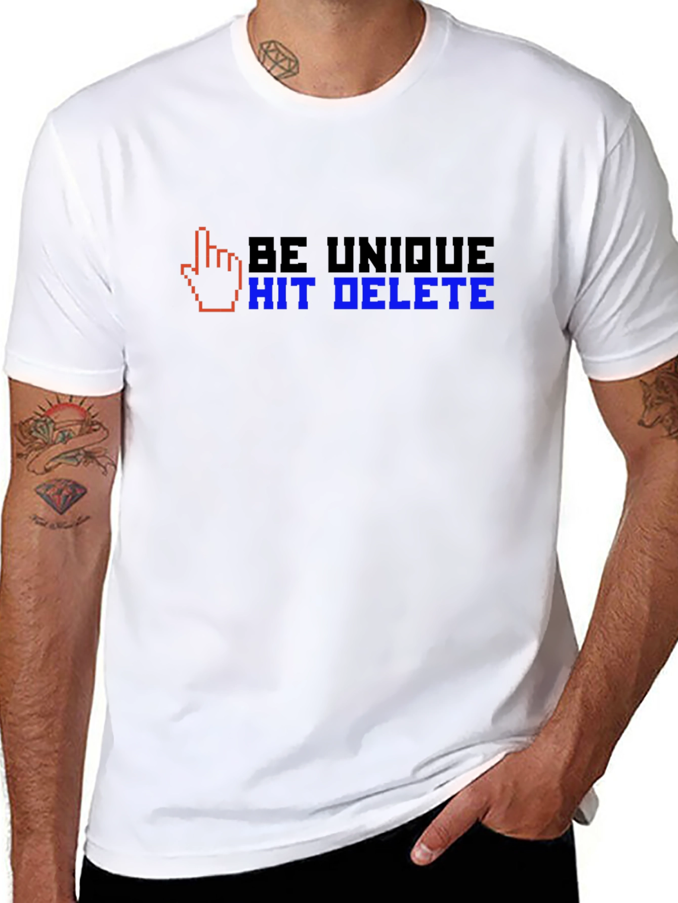 Be Unique Hit Delete T-Shirt