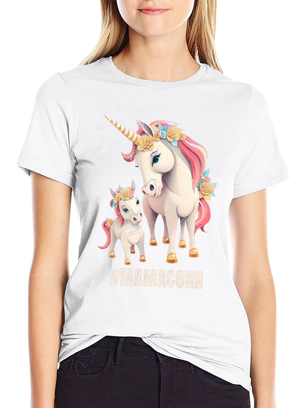 MamaCorn T-Shirt Unicorn Graphic Tee
