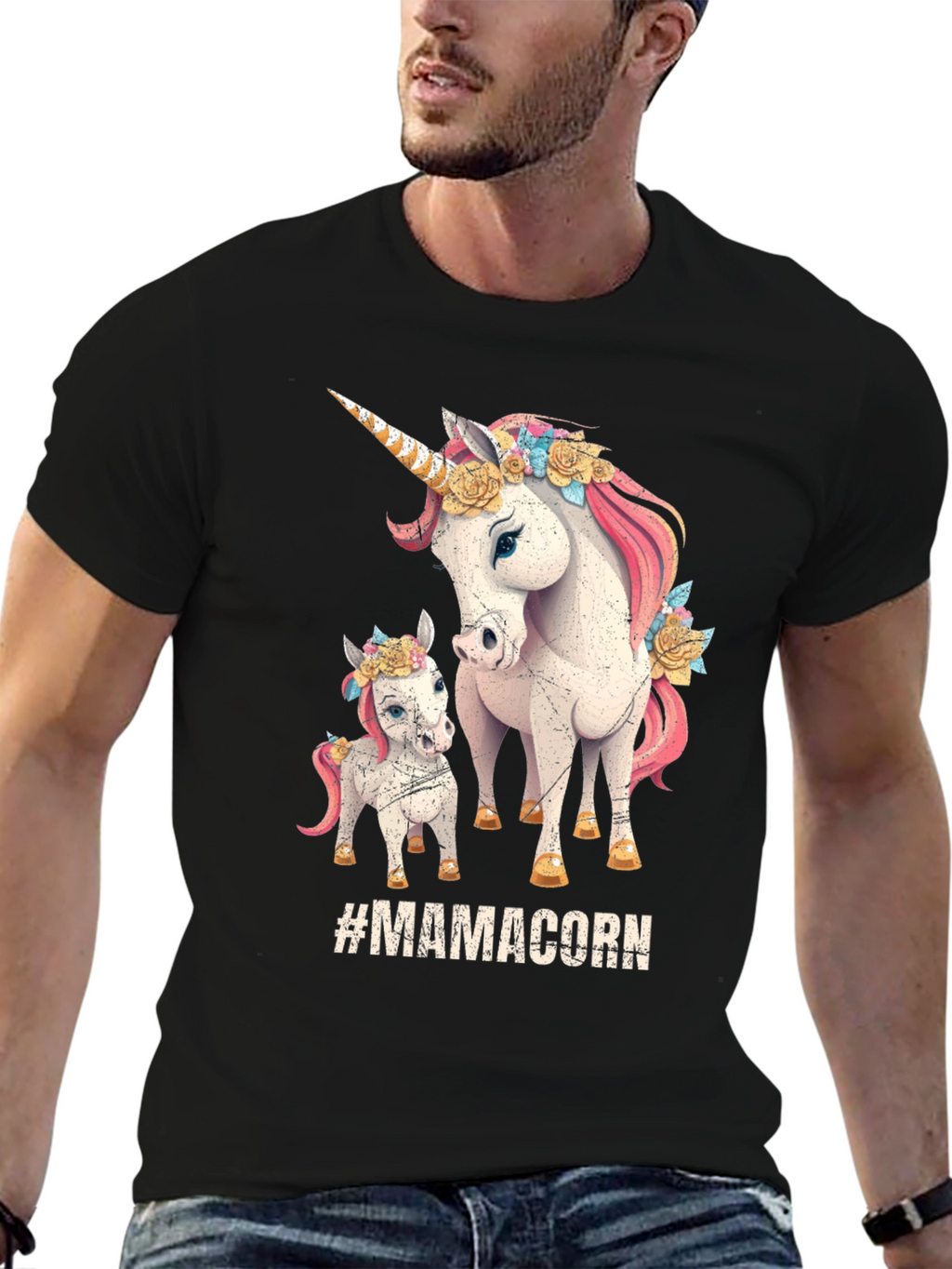 MamaCorn T-Shirt Unicorn Graphic Tee