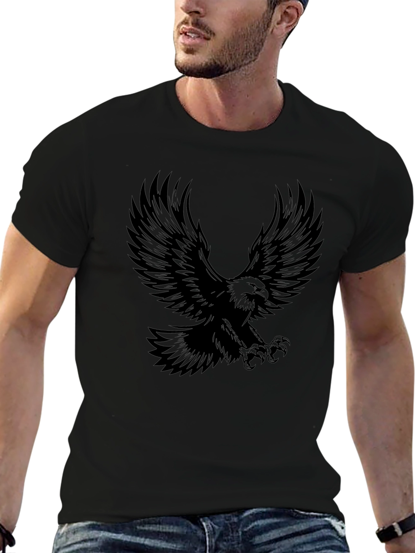 Eagle Graphic Black T-Shirt