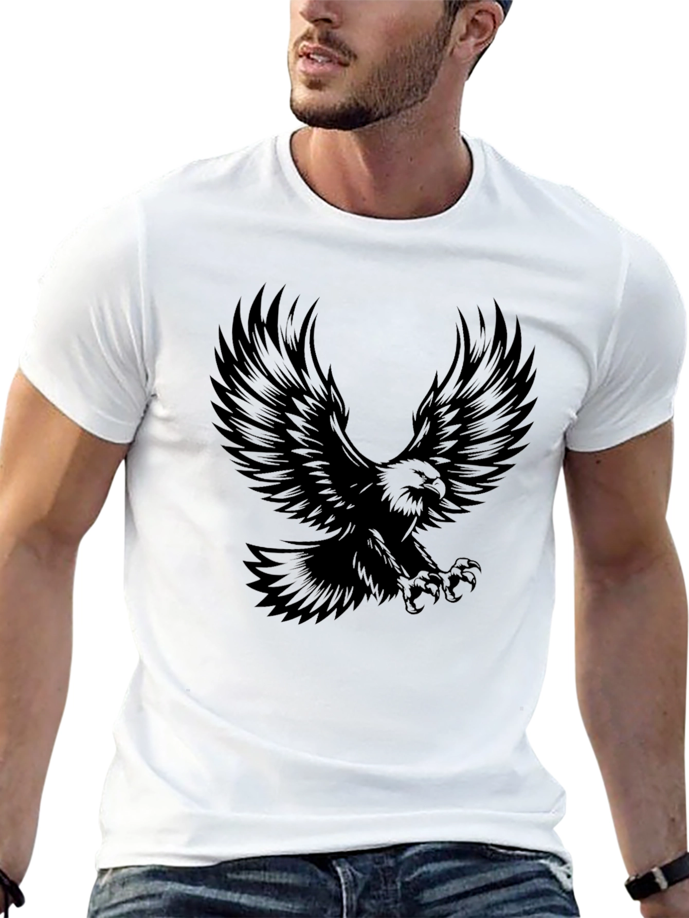 Eagle Graphic Black T-Shirt