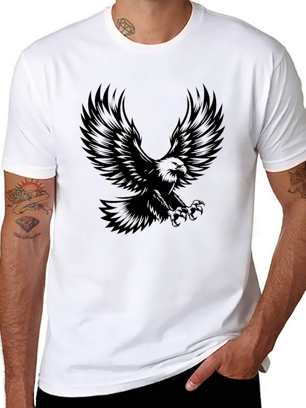 Eagle Graphic Black T-Shirt