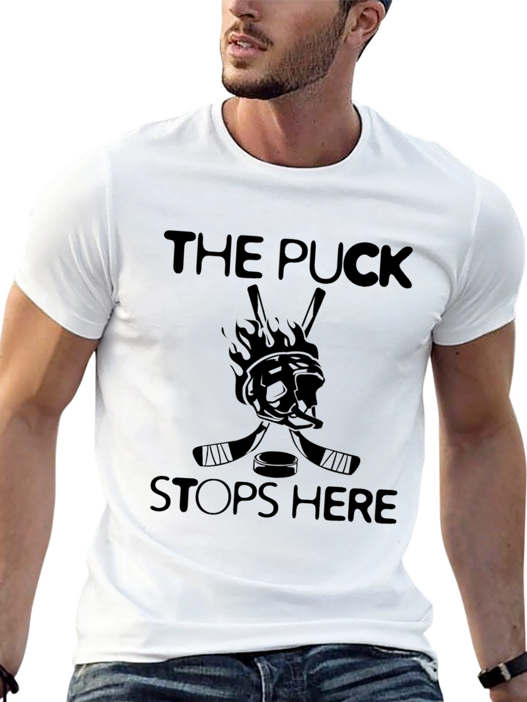 The Puck Stops Here Graphic Tee