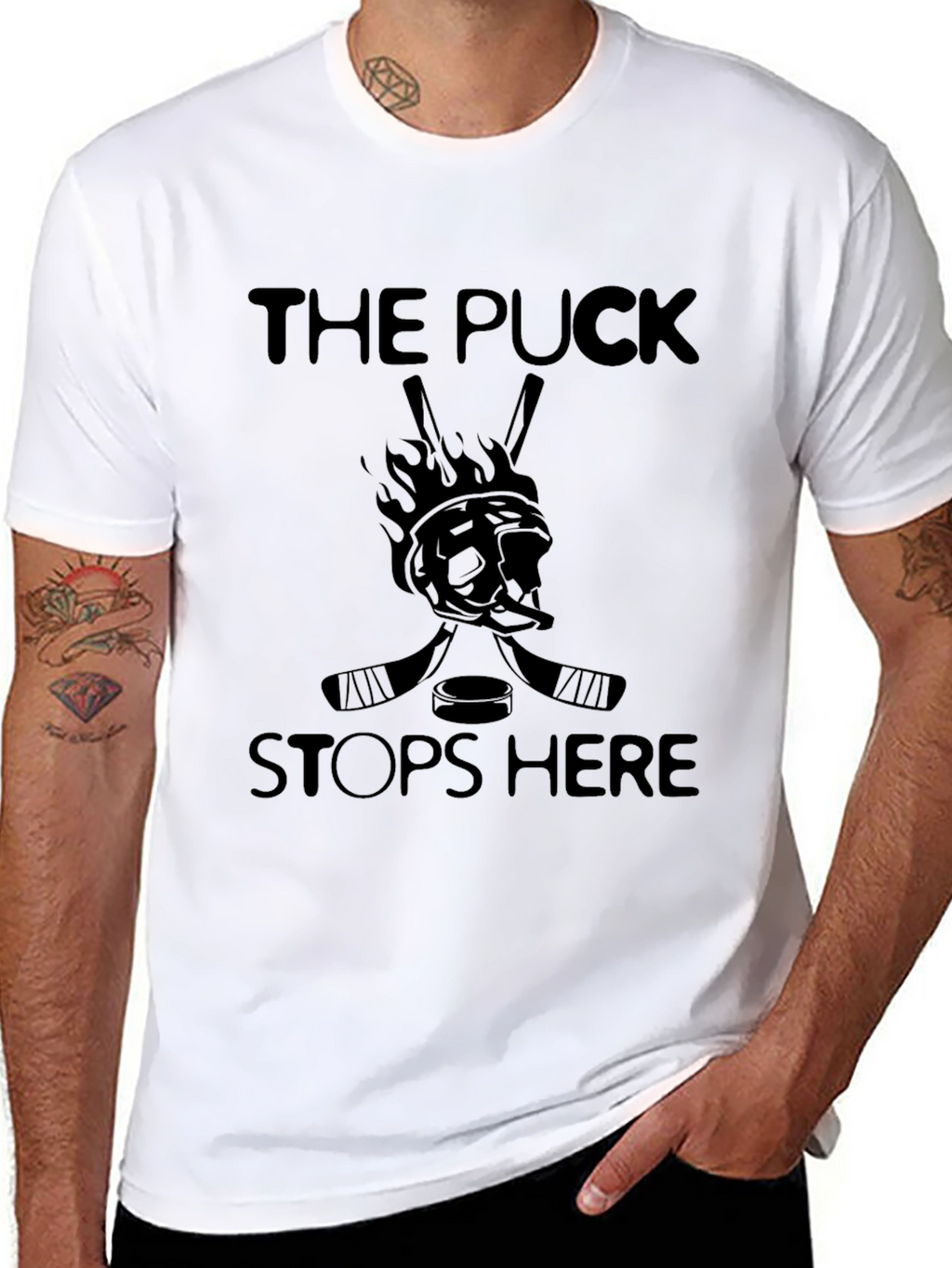 The Puck Stops Here Graphic Tee