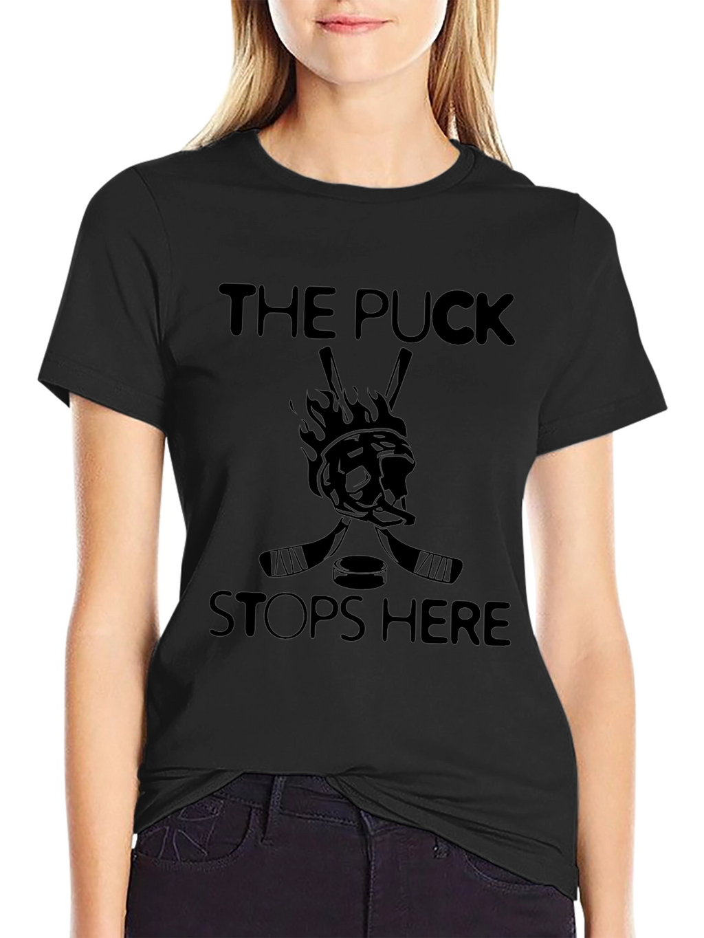 The Puck Stops Here Graphic Tee