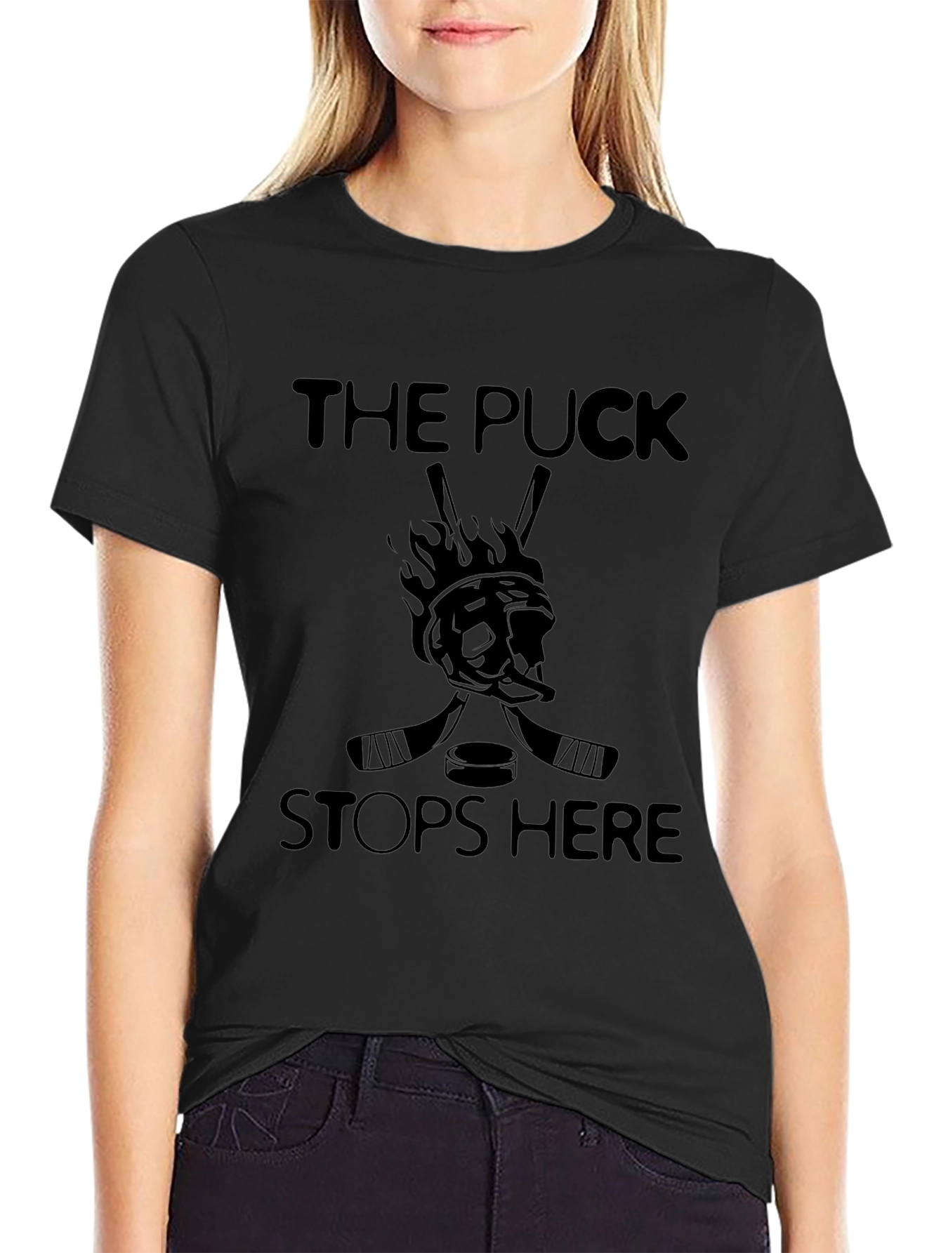 The Puck Stops Here Graphic Tee