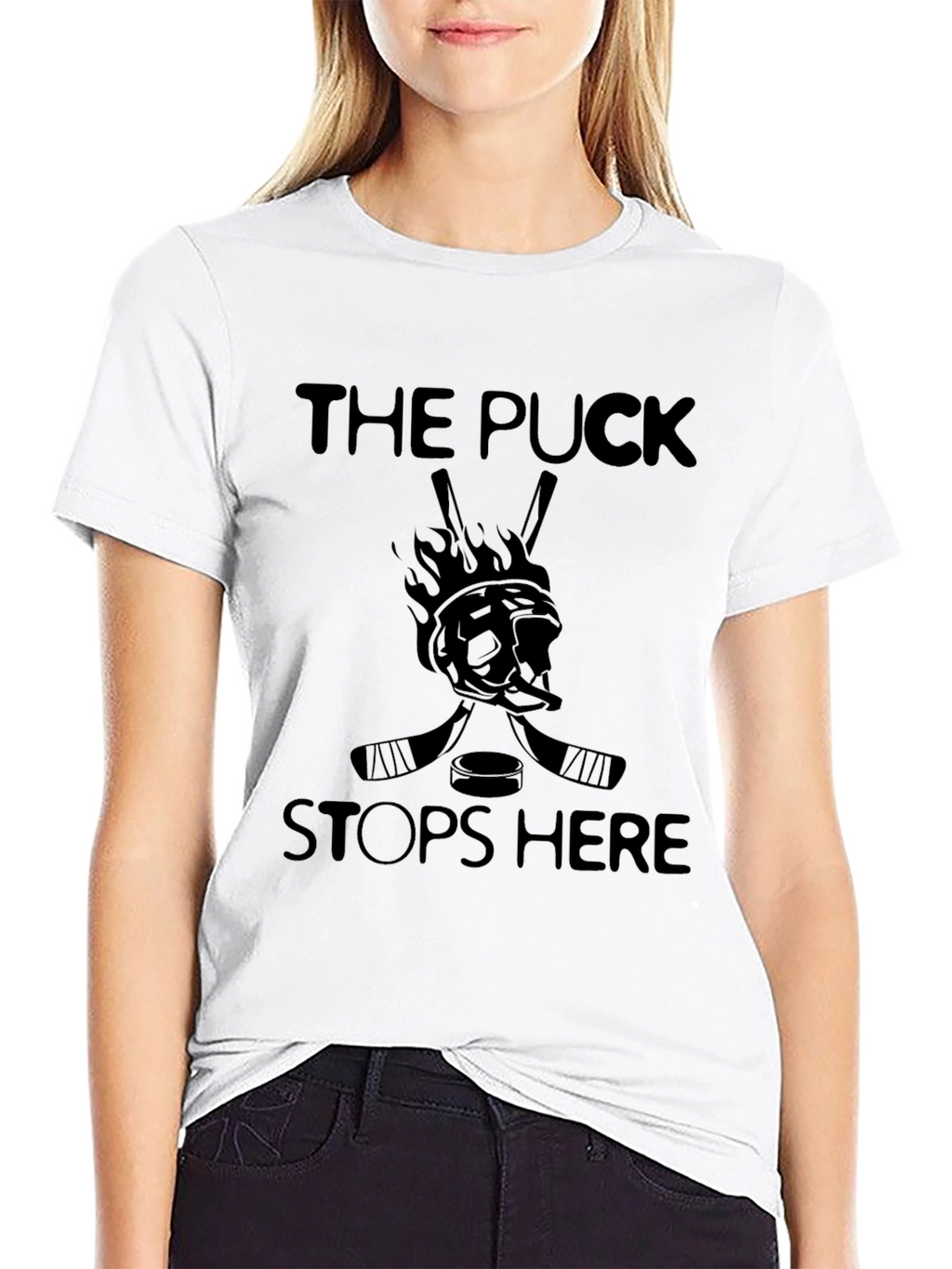 The Puck Stops Here Graphic Tee