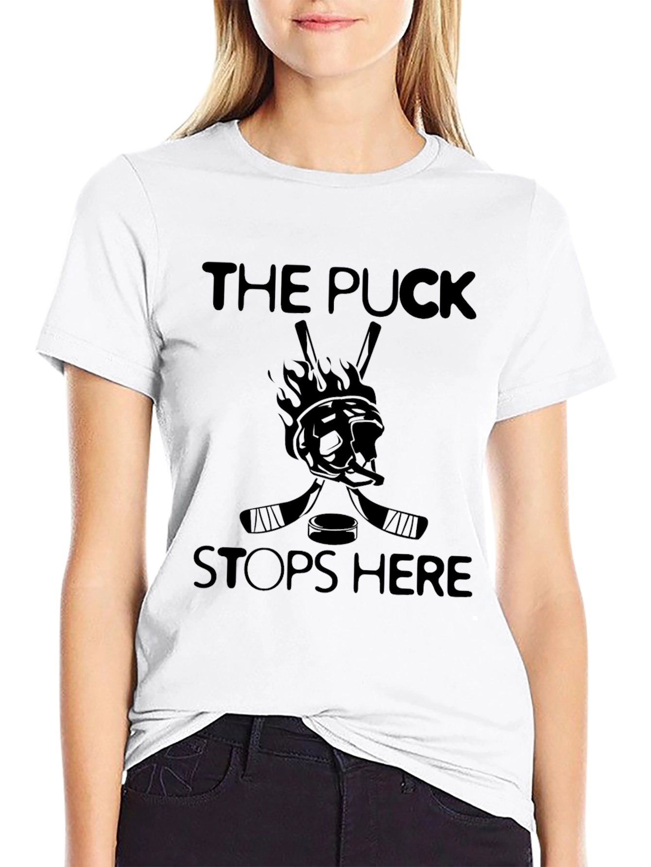 The Puck Stops Here Graphic Tee