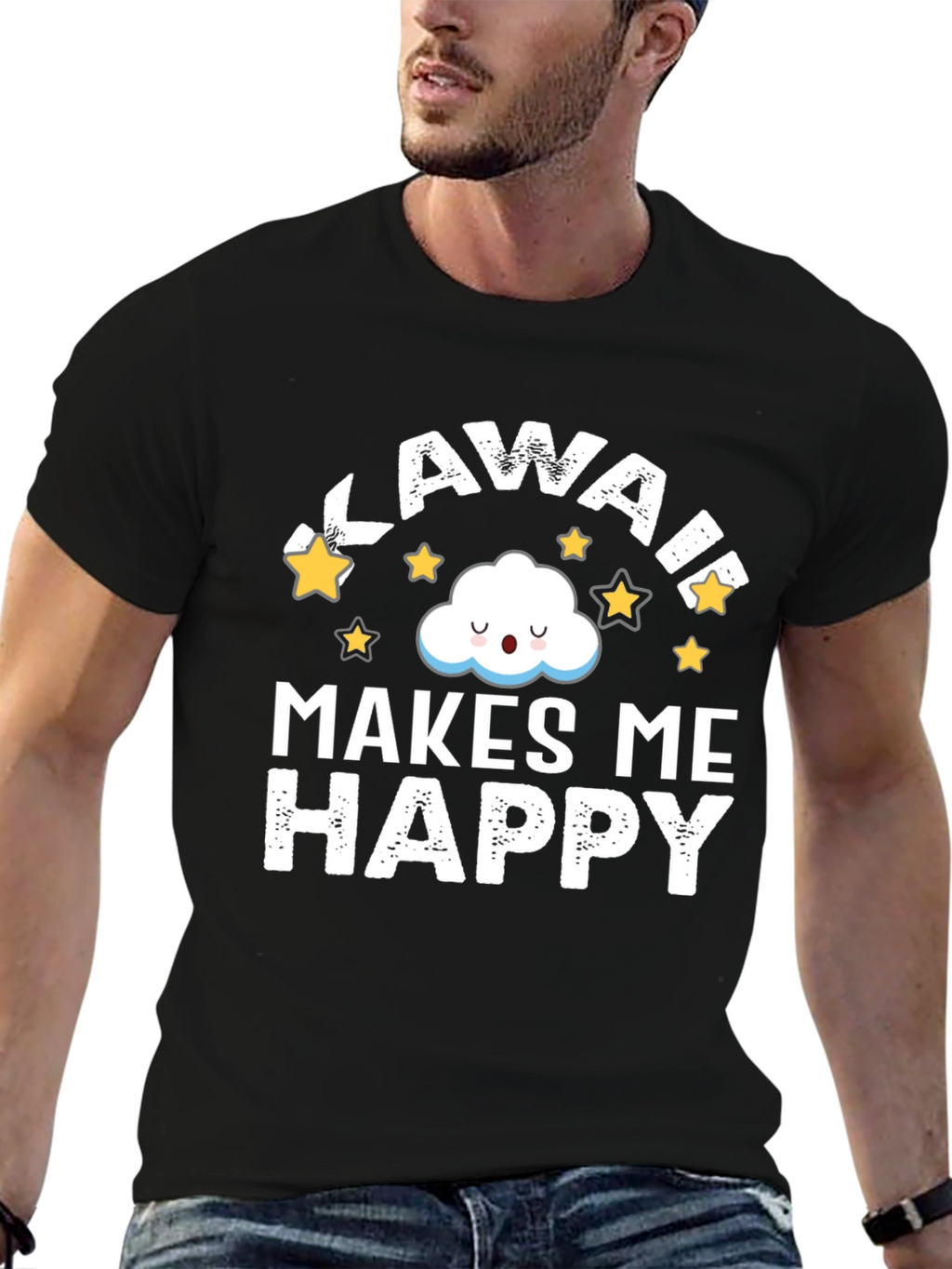 Kawaii Makes Me Happy Graphic Tee