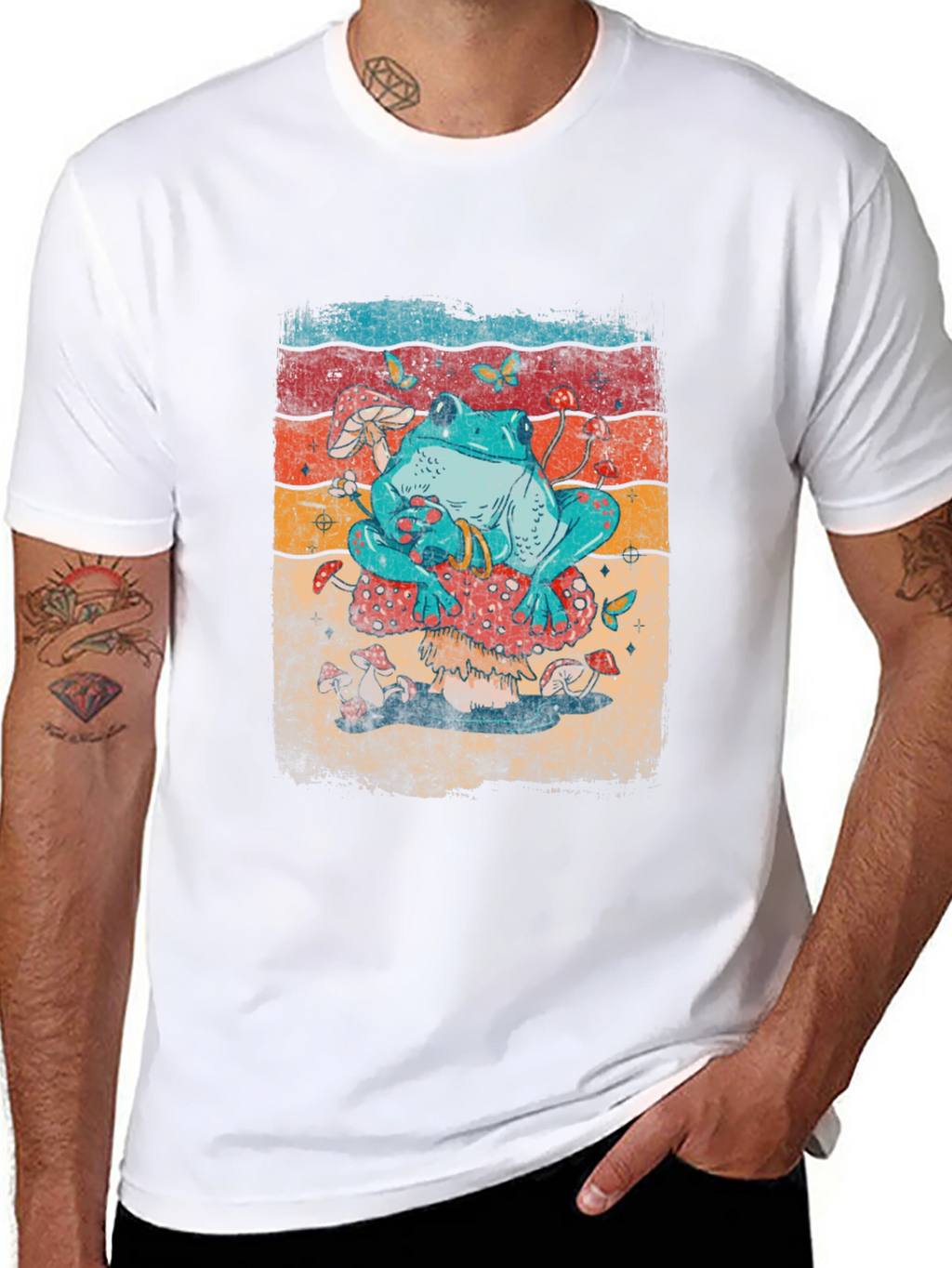Frog on Mushroom T-Shirt
