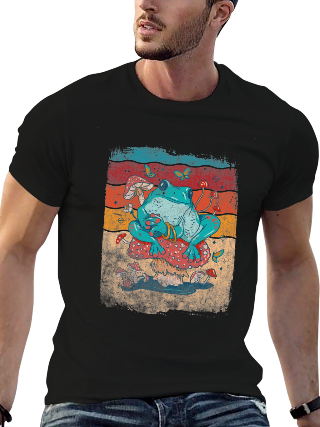 Frog on Mushroom T-Shirt