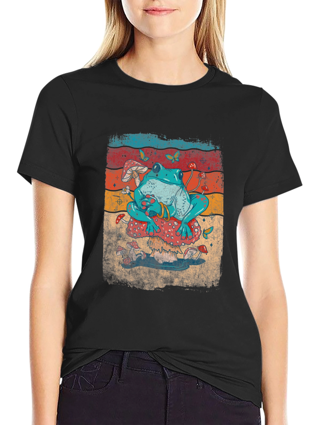 Frog on Mushroom T-Shirt