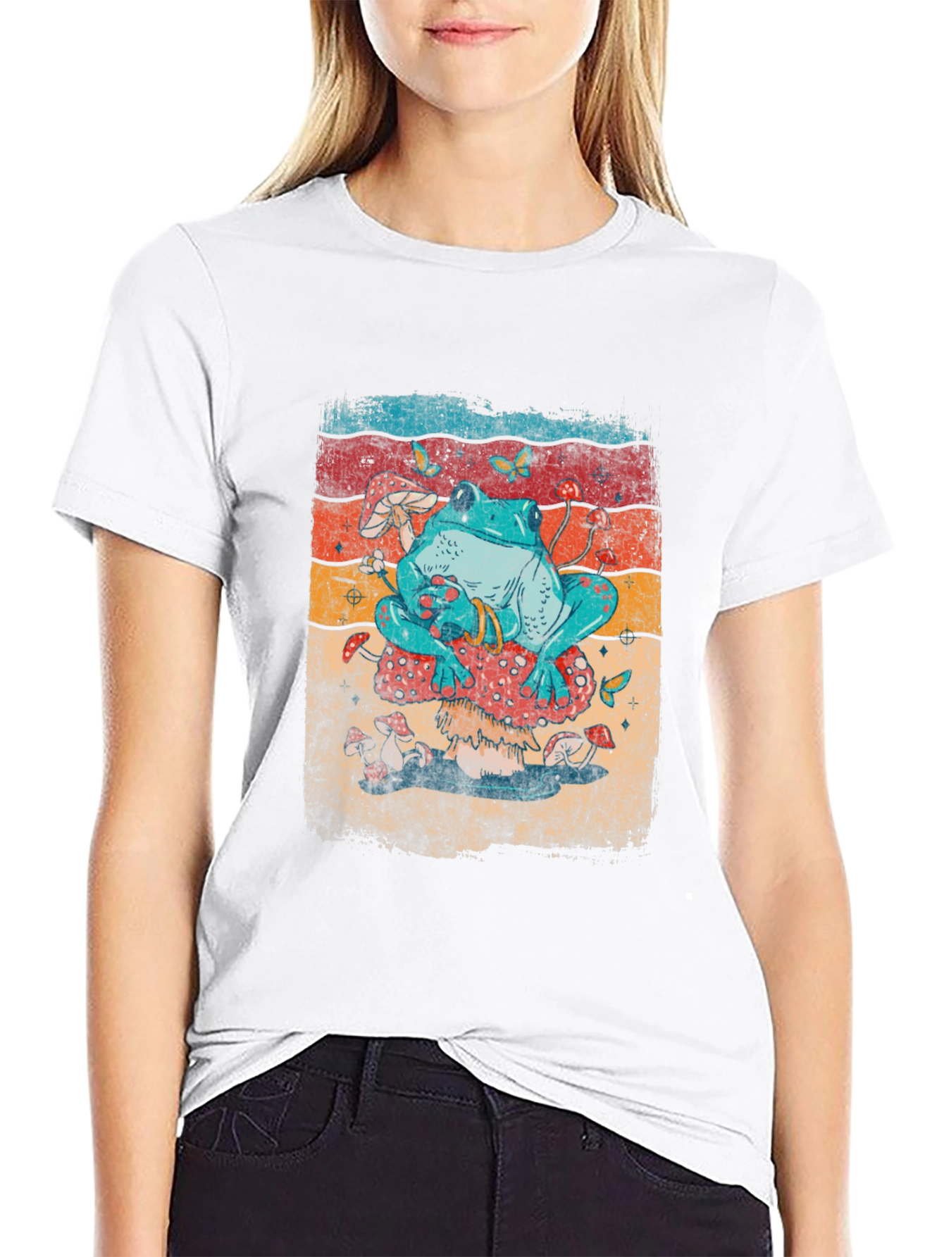 Frog on Mushroom T-Shirt