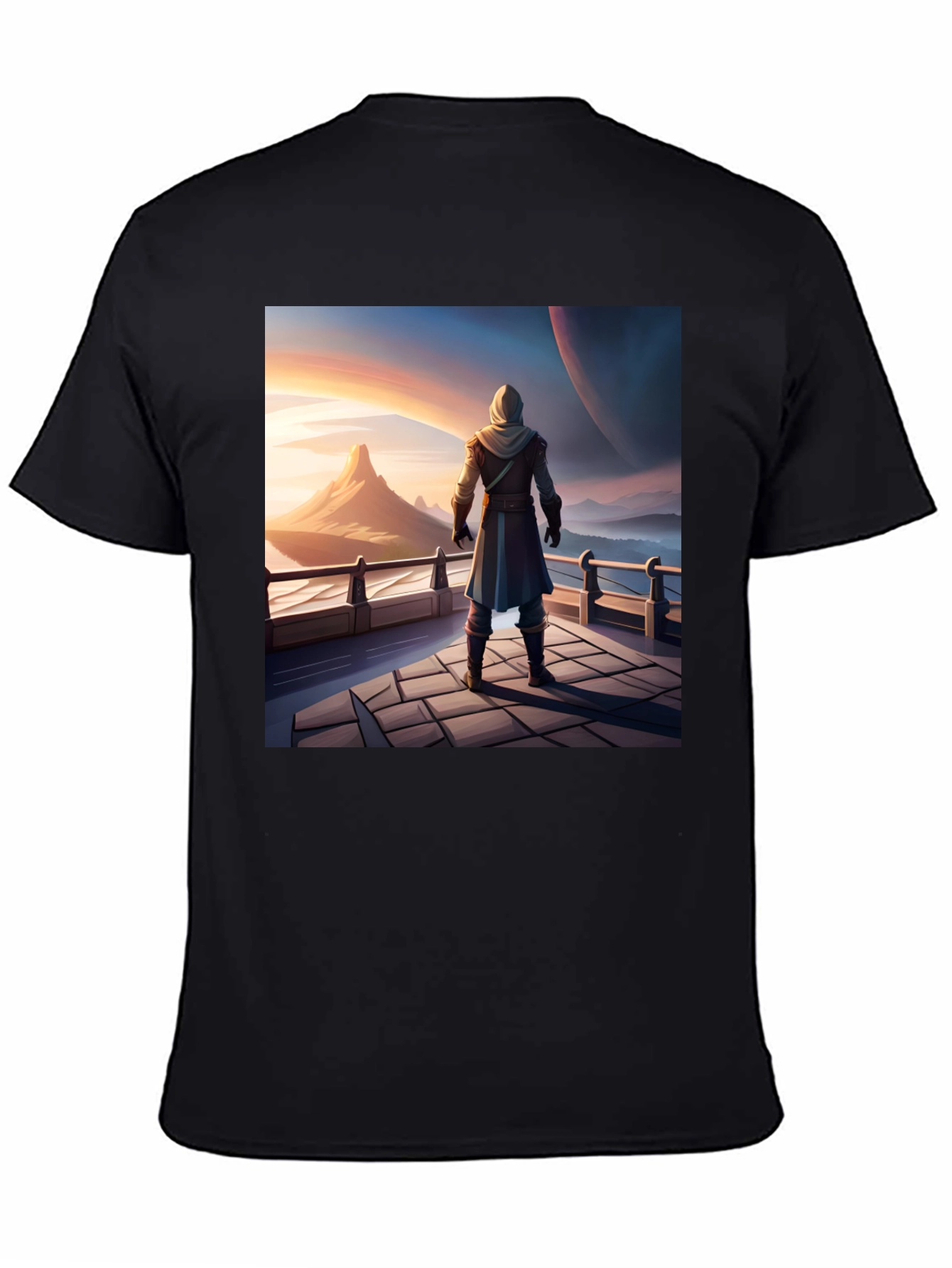 Epic Landscape Graphic Tee - Black